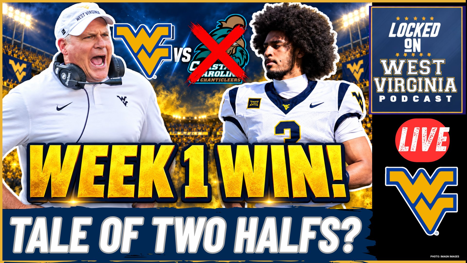 BREAKING- West Virginia wins in UGLY fashion vs Coastal Carolina!