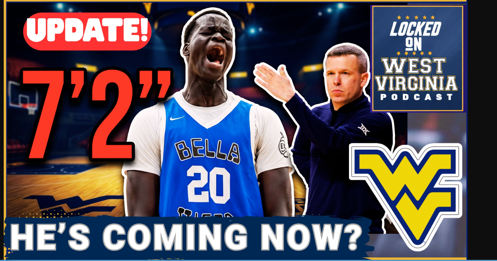 TRUE: WVU is hosting a MONSTER 7-2 REBOUNDING MACHINE at center!