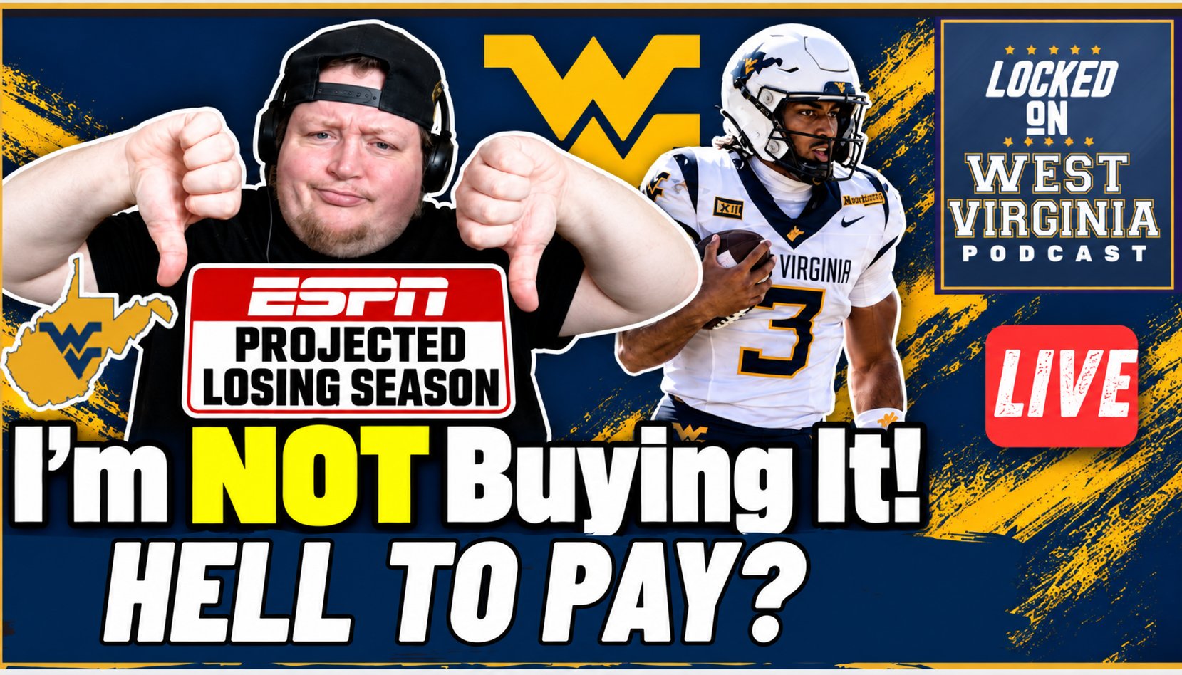 Go with LOSING OUT LOSING OUT?! ESPN Doesn’t Favor WVU in ANY Remaining Game—I’m NOT Buying It!