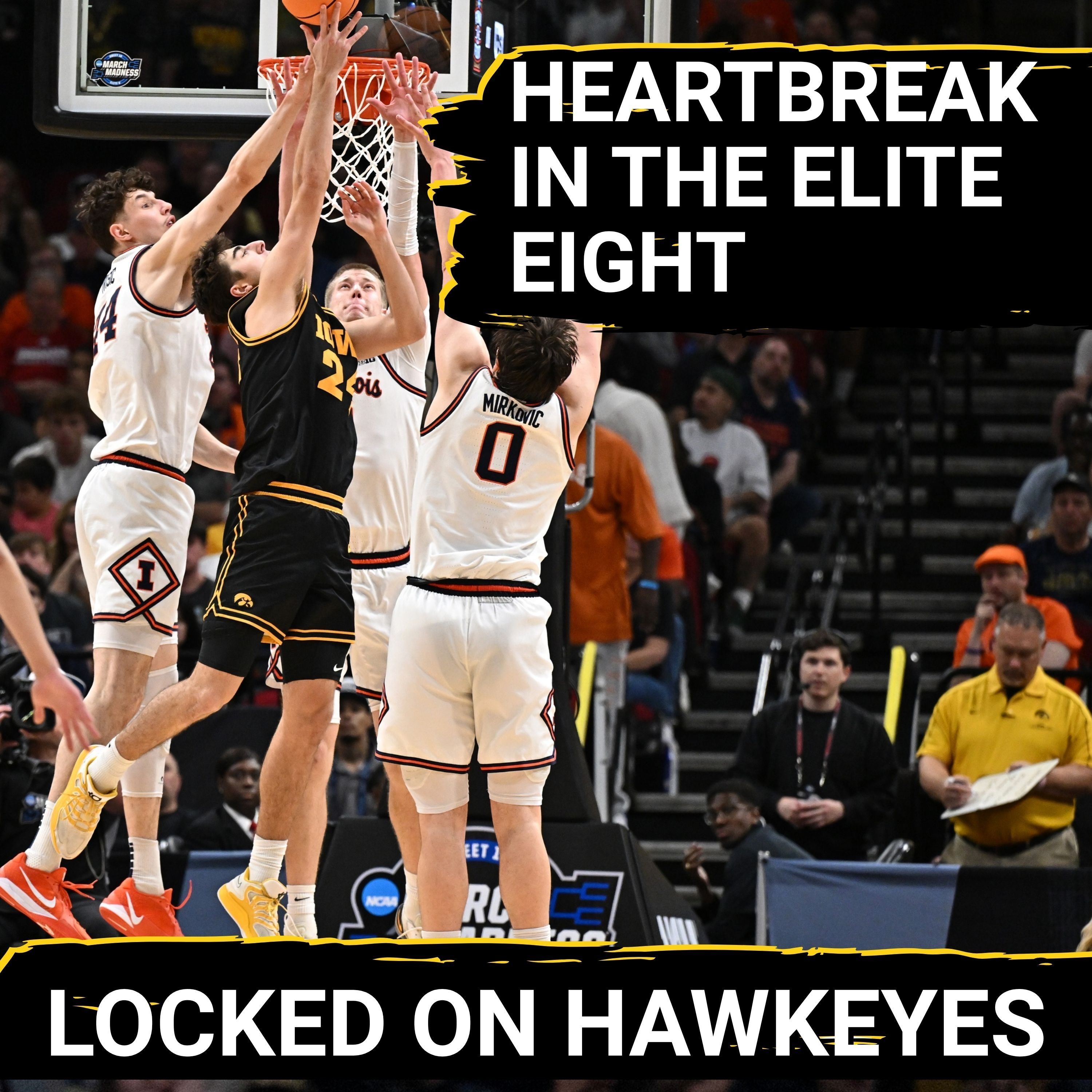 HEARTBREAK: Illinois Overpowers Iowa Hawkeyes—Bennett Stirtz SPARKS but Rebounds & Size Decide Elite 8