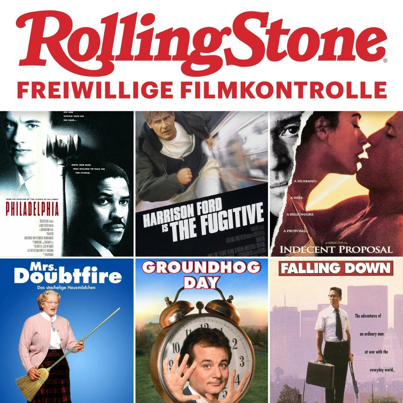 1993: Murmeltier, Falling Down, Philadelphia, Mrs. Doubtfire, ein unmoralisches Angebot und mehr episode artwork