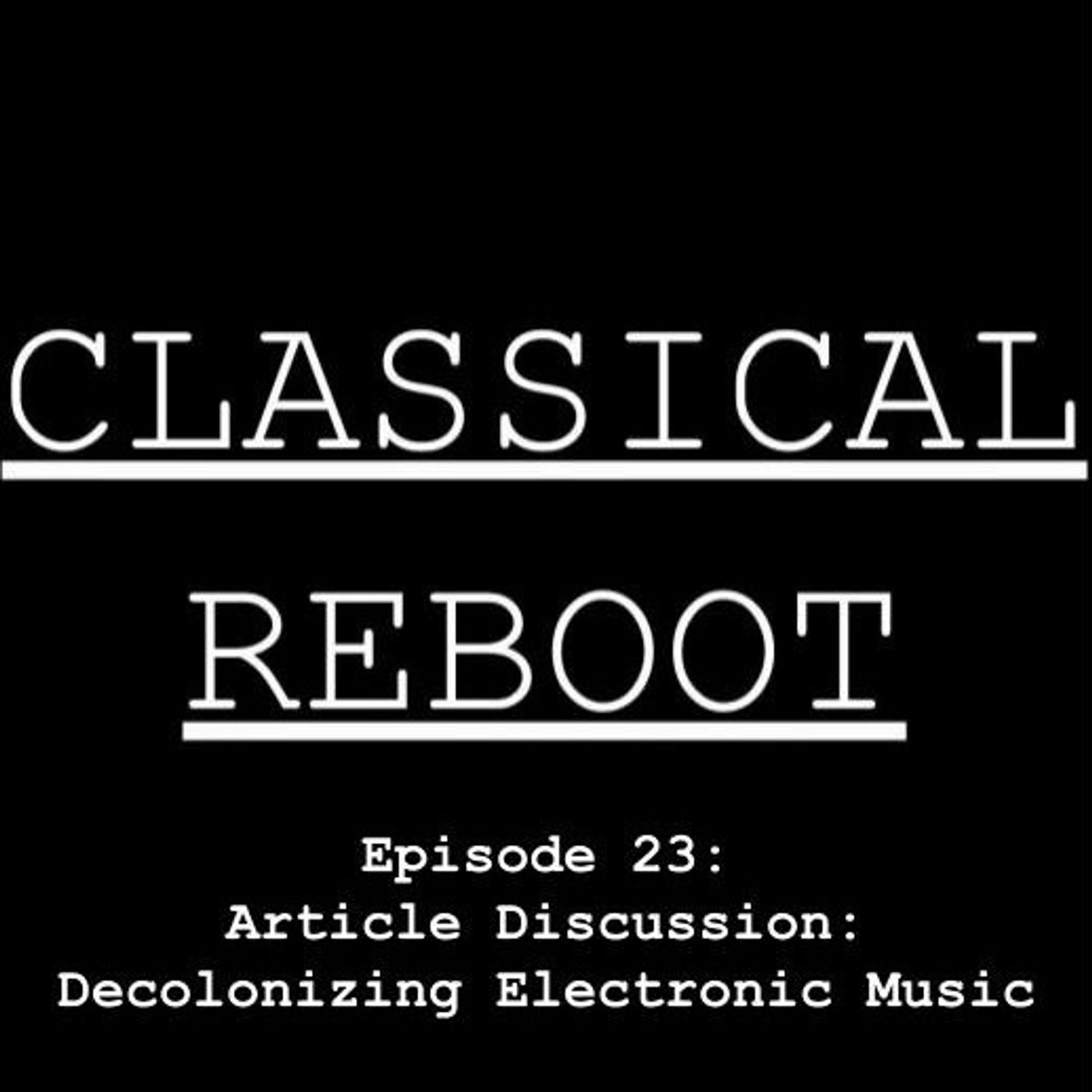 CLASSICAL REBOOT