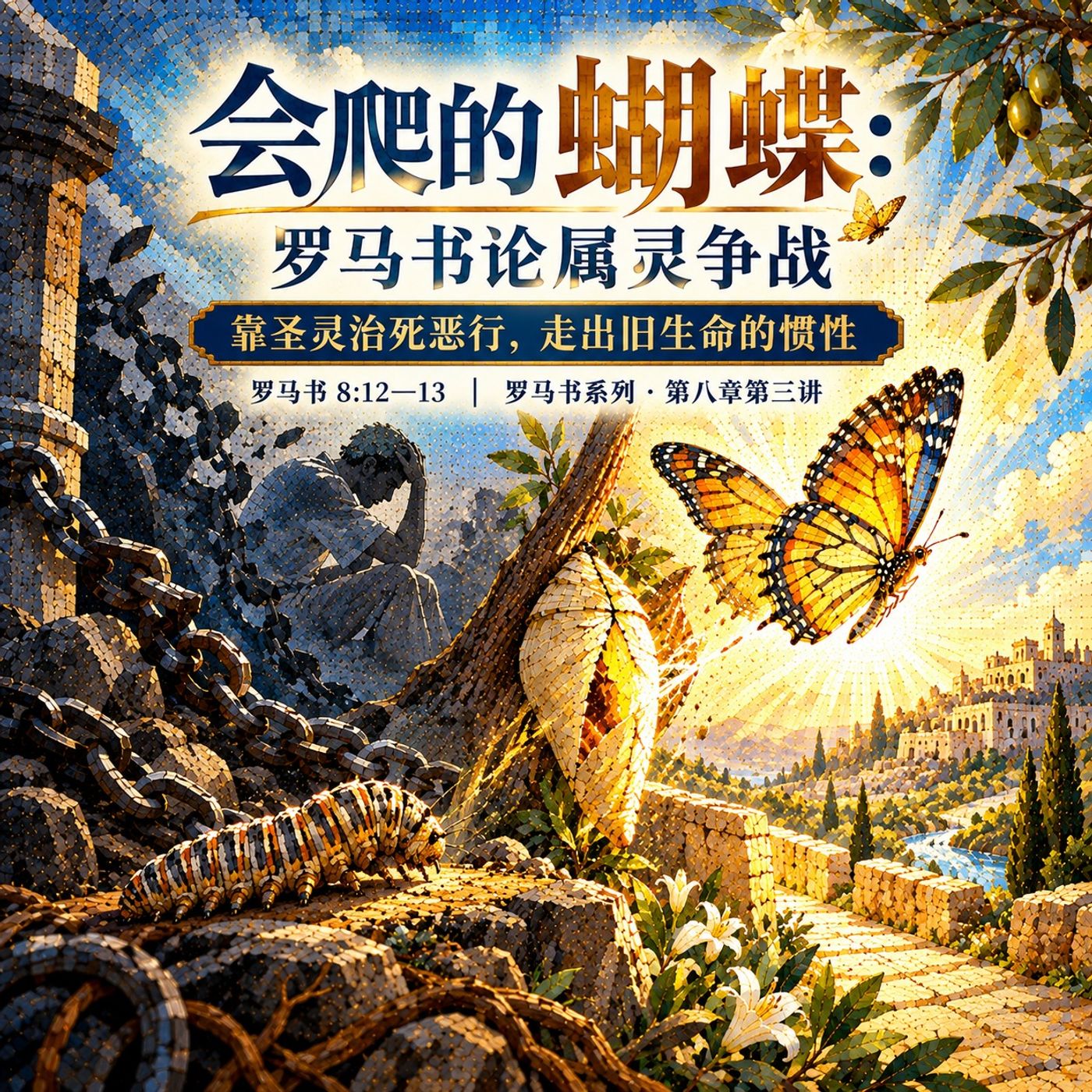 会爬的蝴蝶：罗马书论属灵争战 - 靠圣灵治死恶行，走出旧生命的惯性 罗 8:12—13 episode artwork