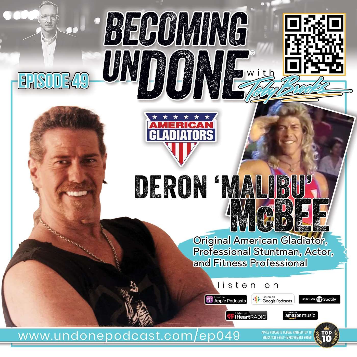 049 | HERO with Deron "Malibu" McBee, Original American Gladiator episode artwork