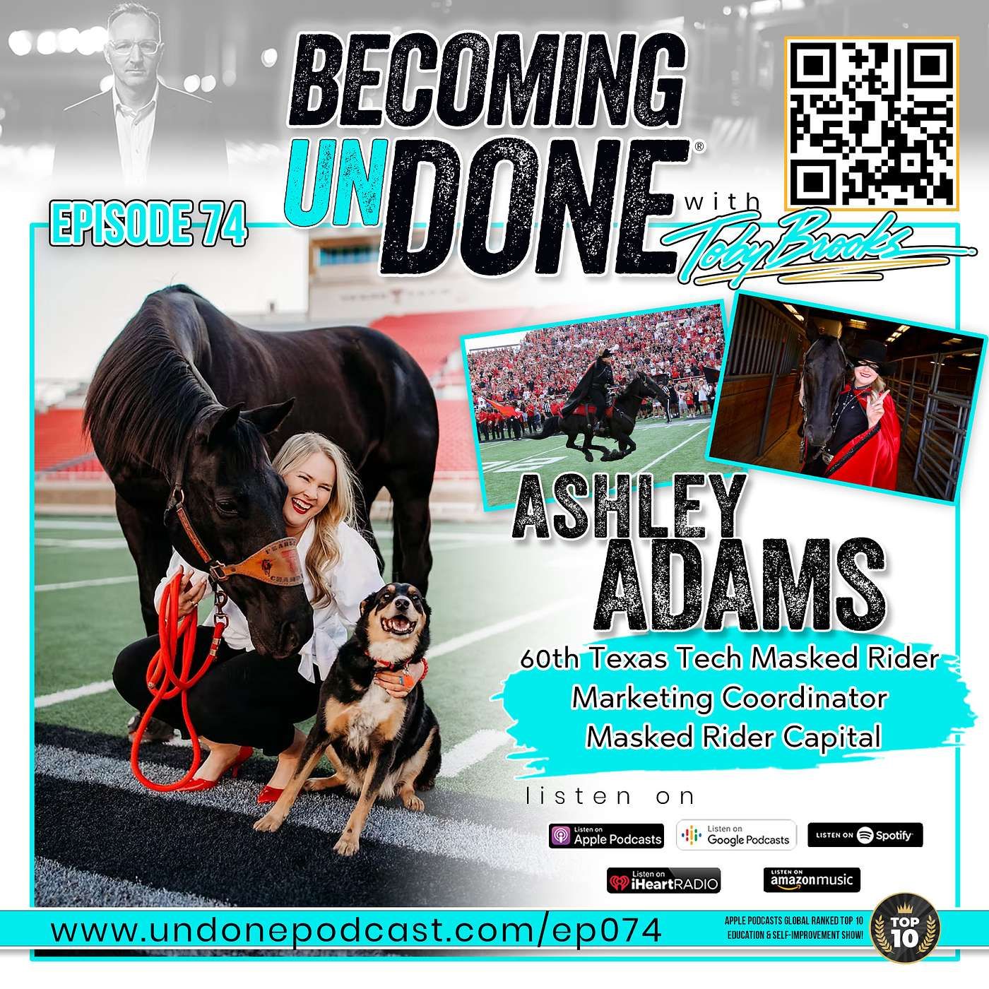 074 | FEARLESS with Ashley Adams, 60th Texas Tech Masked Rider and Marketing Coordinator, Masked Rider Capital episode artwork
