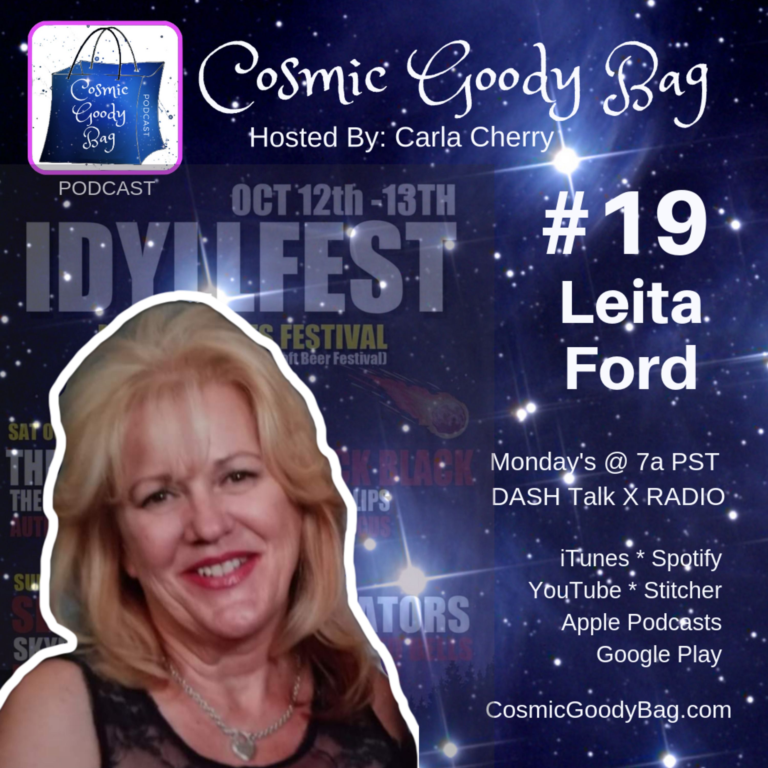"Idyllwild Fest Co-founder, UFO Experiencer and Ex-Navy Contractor On  USS Princeton With UFO Witnessing Pilots" Featuring Leita Ford