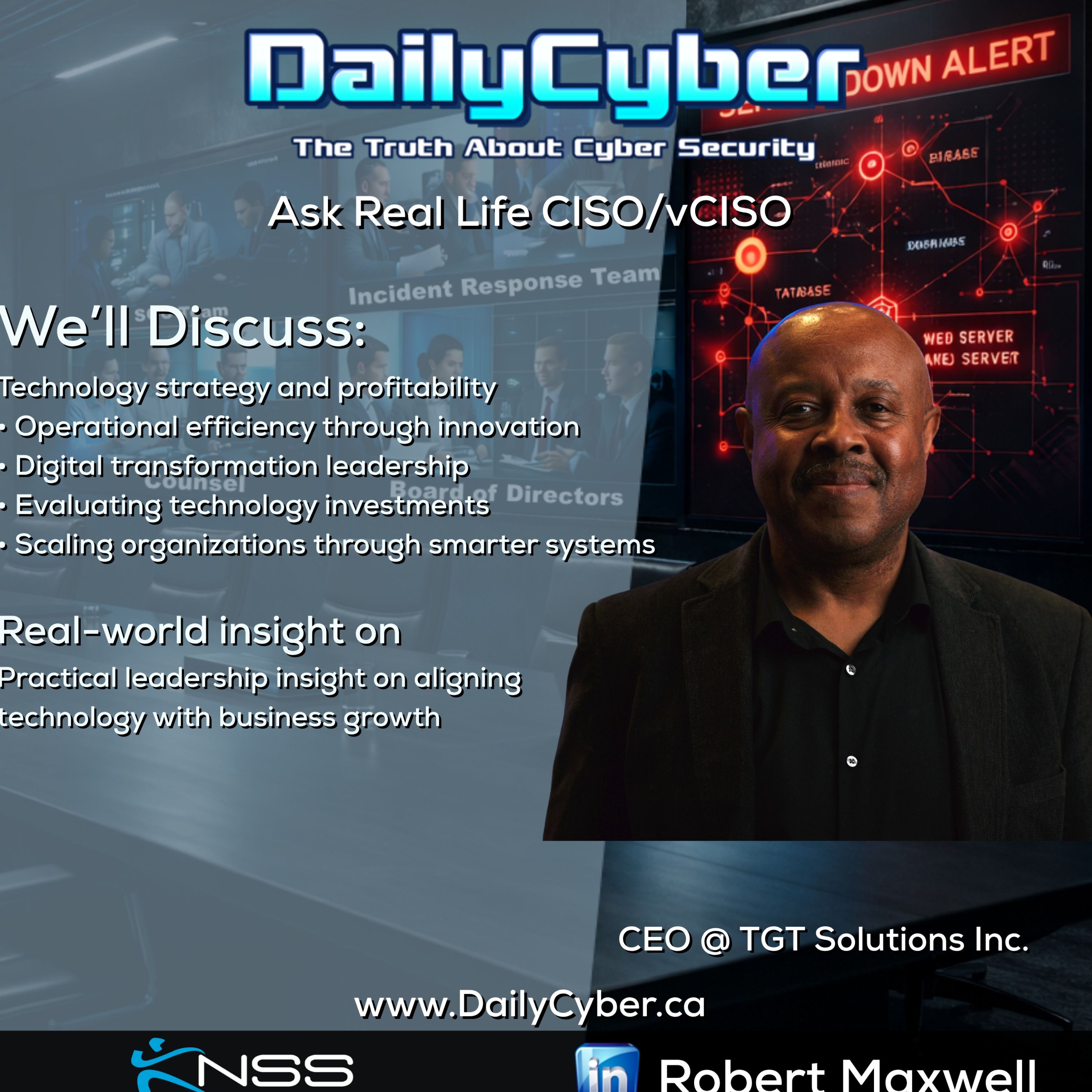 Technology Strategy, Operational Efficiency & Business Innovation | DailyCyber 292 with Robert Maxwell episode artwork