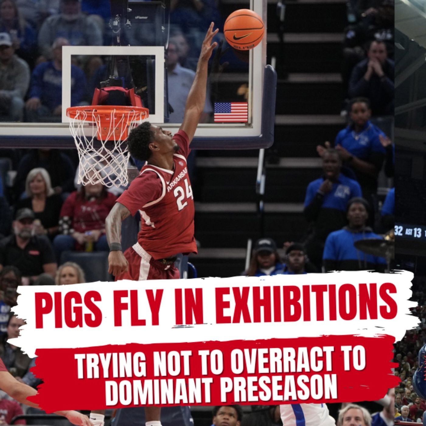 Hogs Dominate Pair of Exhibition Wins