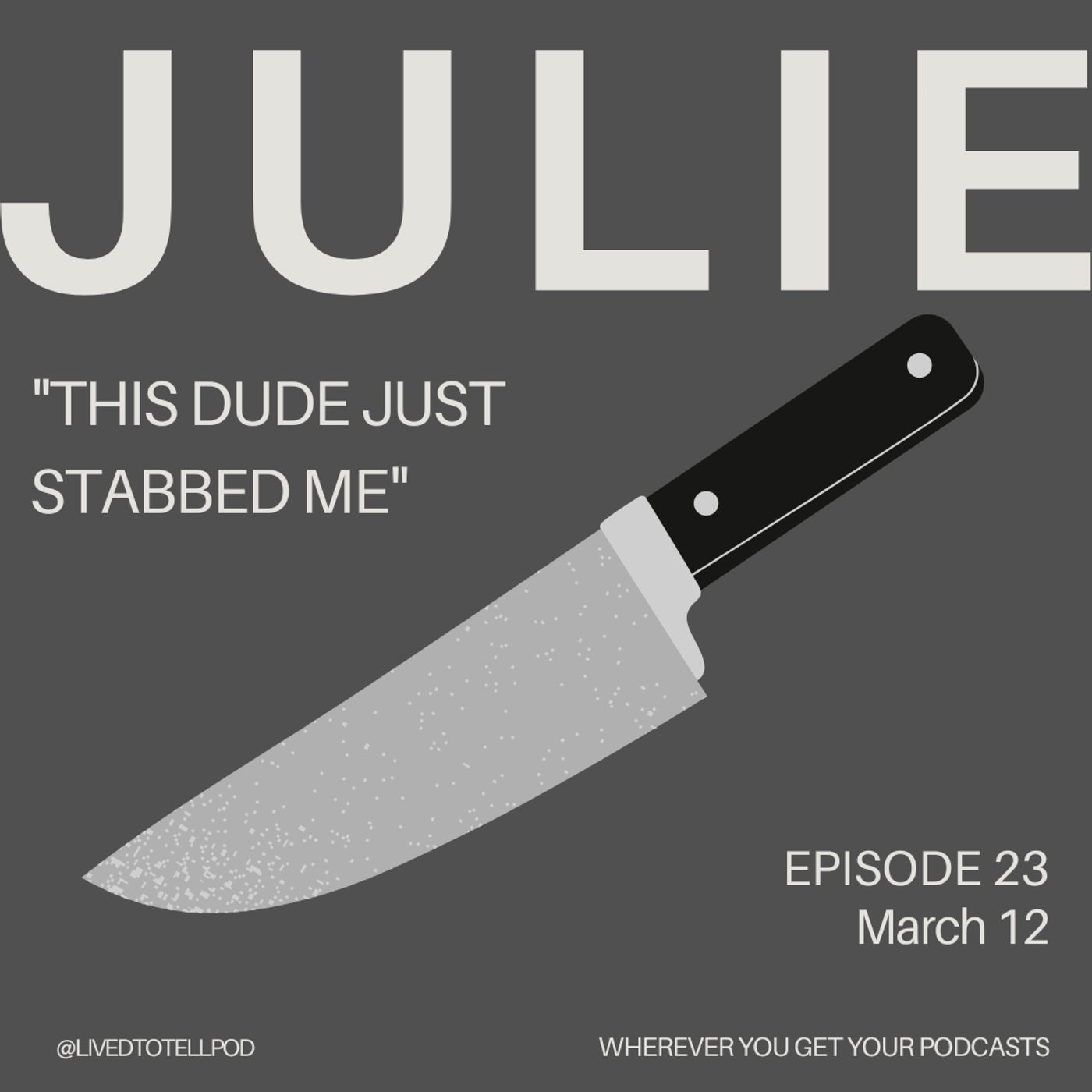 S1 Ep23: Julie - "This Dude Just Stabbed Me"