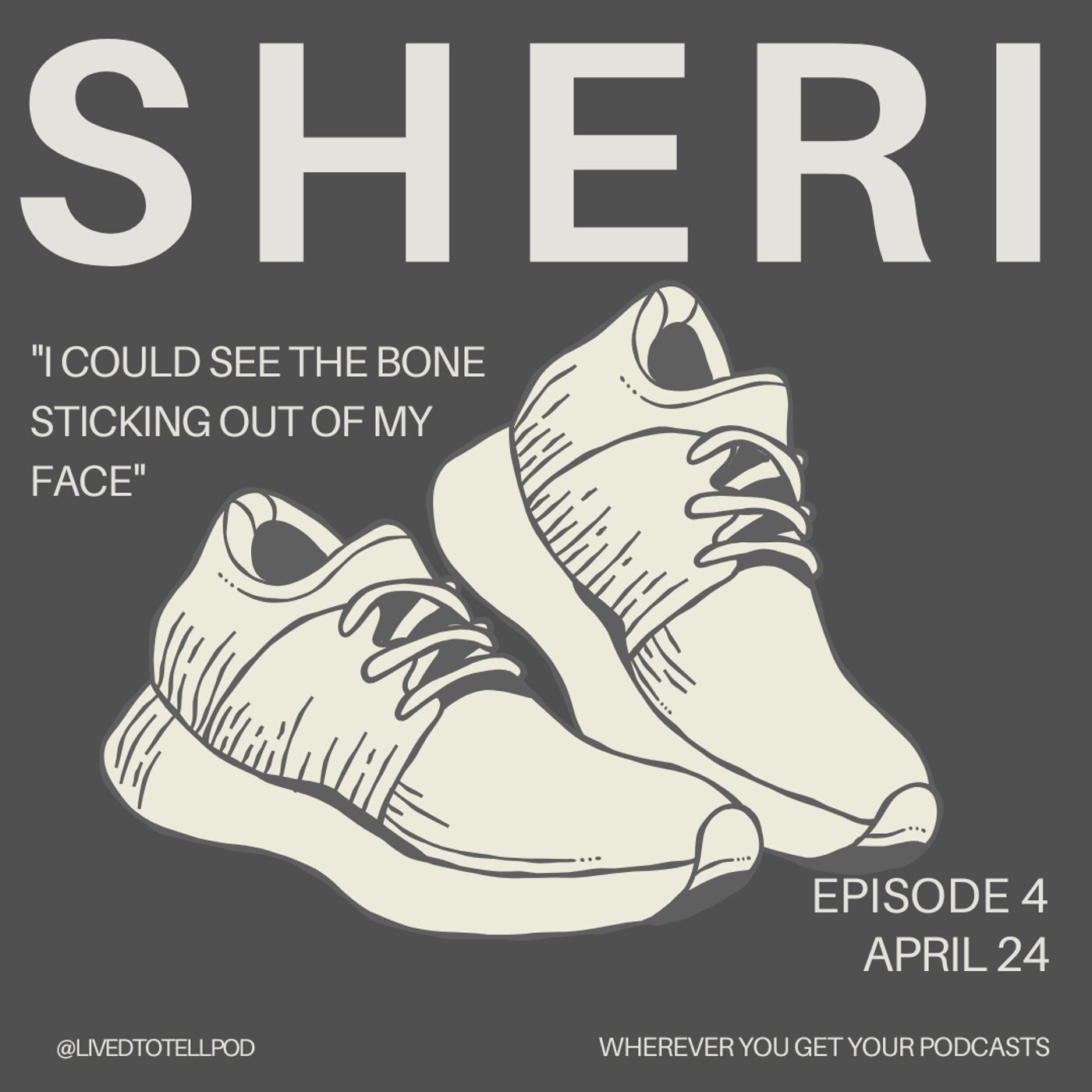 S1 Ep34: Improved Audio - Sheri - "I Could See the Bone Sticking Out of My Face"