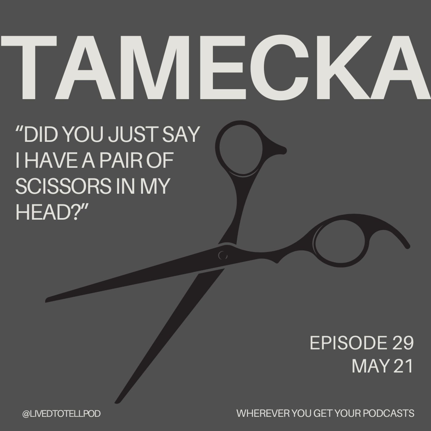S1 Ep28: Tamecka - "Did You Just Say I Had a Pair of Scissors in My Head?"