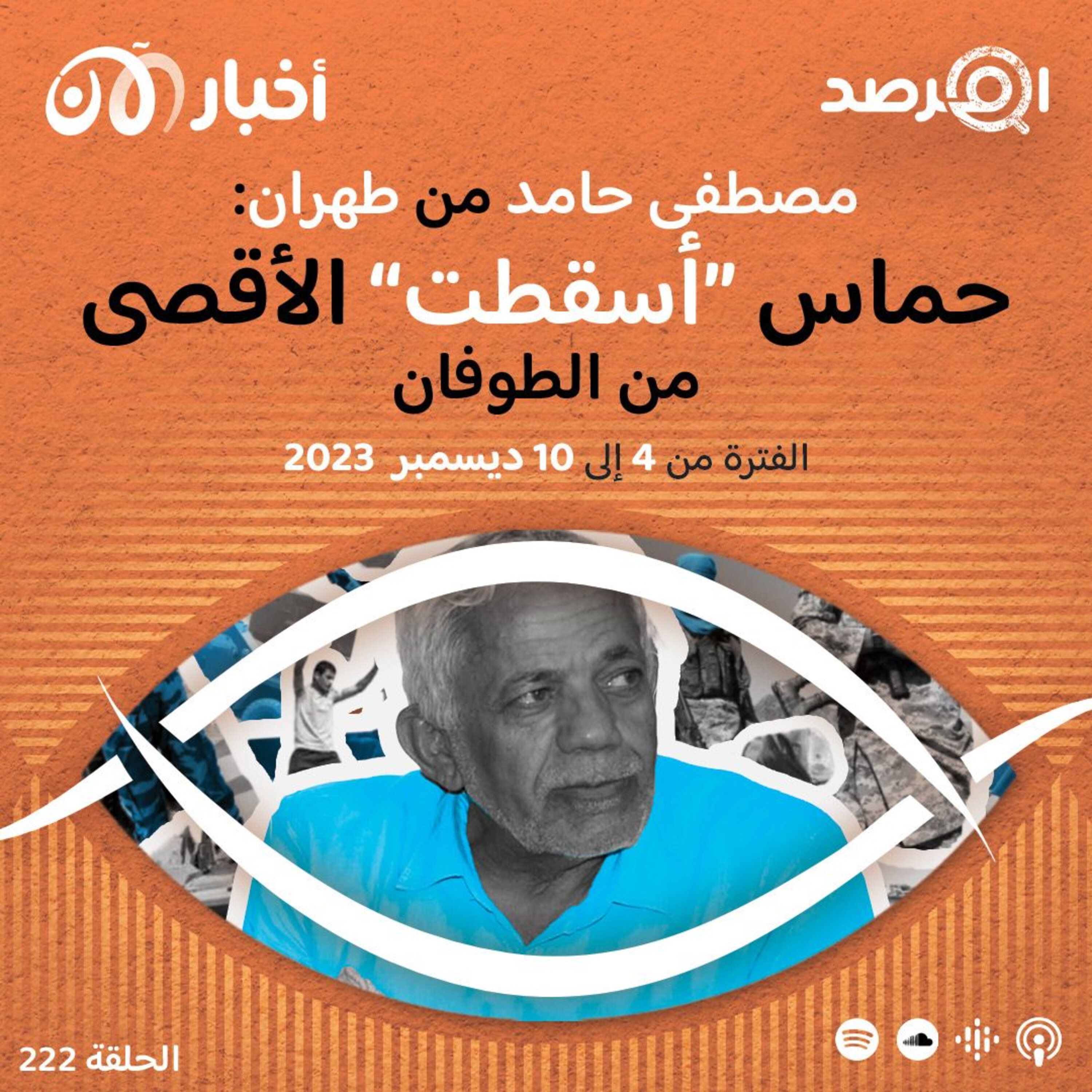 المرصد ٢٢٢: مصطفى حامد من طهران: حماس ”أسقطت“ الأقصى من الطوفان