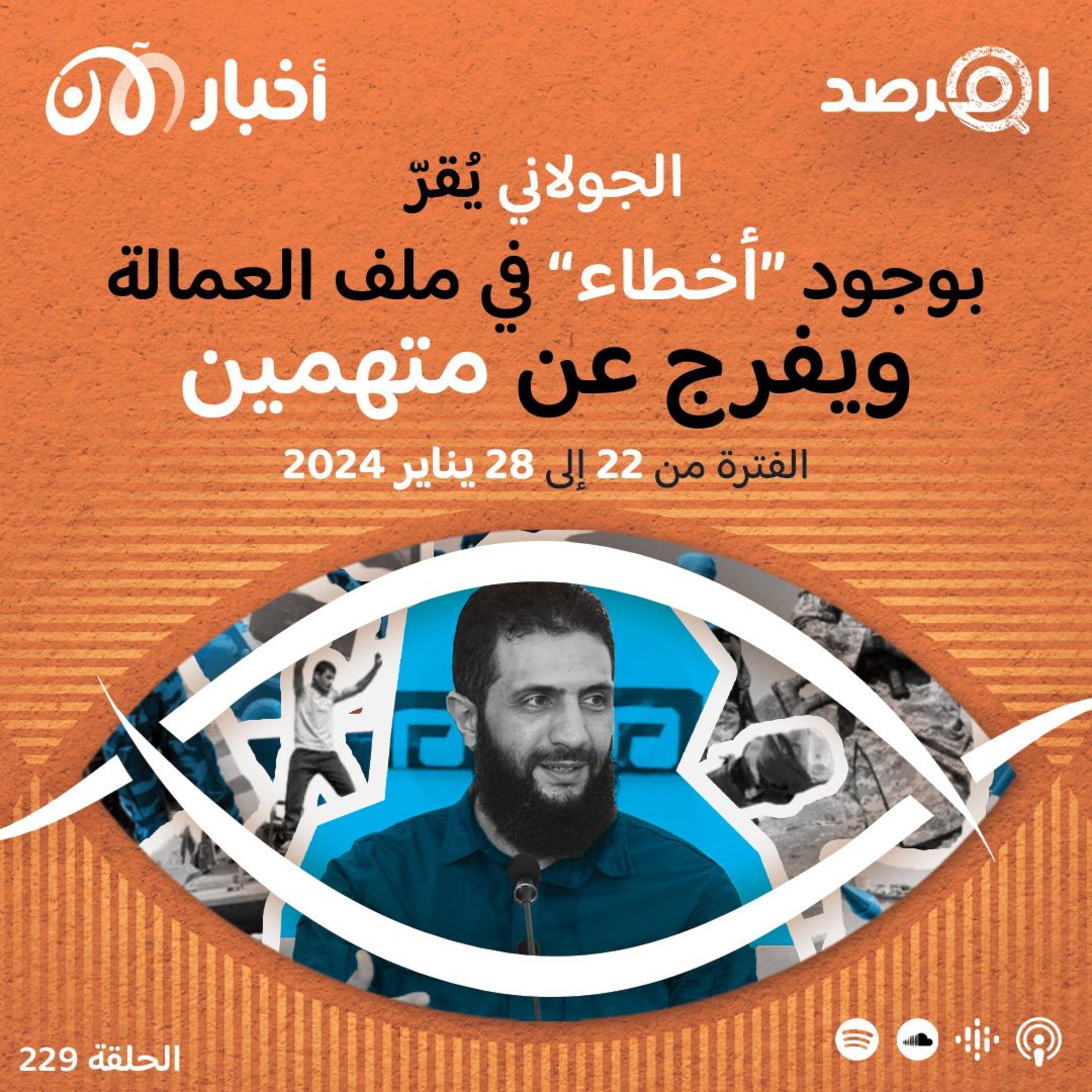 المرصد ٢٢٩: الجولاني يُقرّ بوجود ”أخطاء“ في ملف العمالة ويفرج عن متهمين