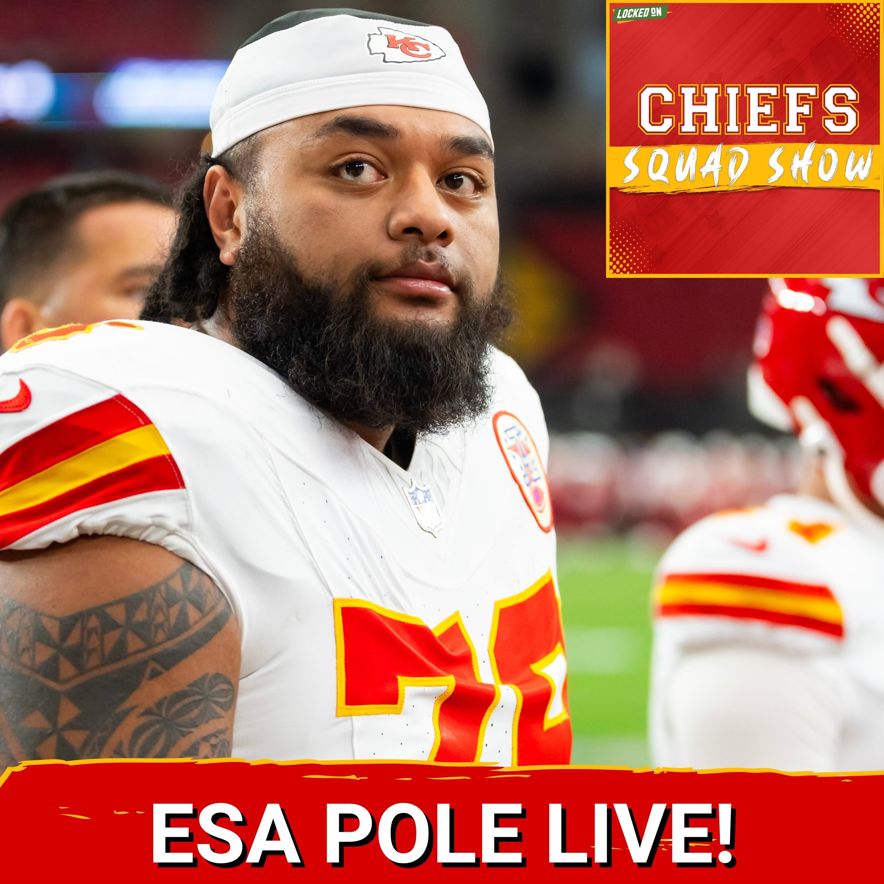 CHIEFS SQUAD SHOW: Esa Pole Talks Eric Bieniemy LIVE From Super Bowl LX Radio Row