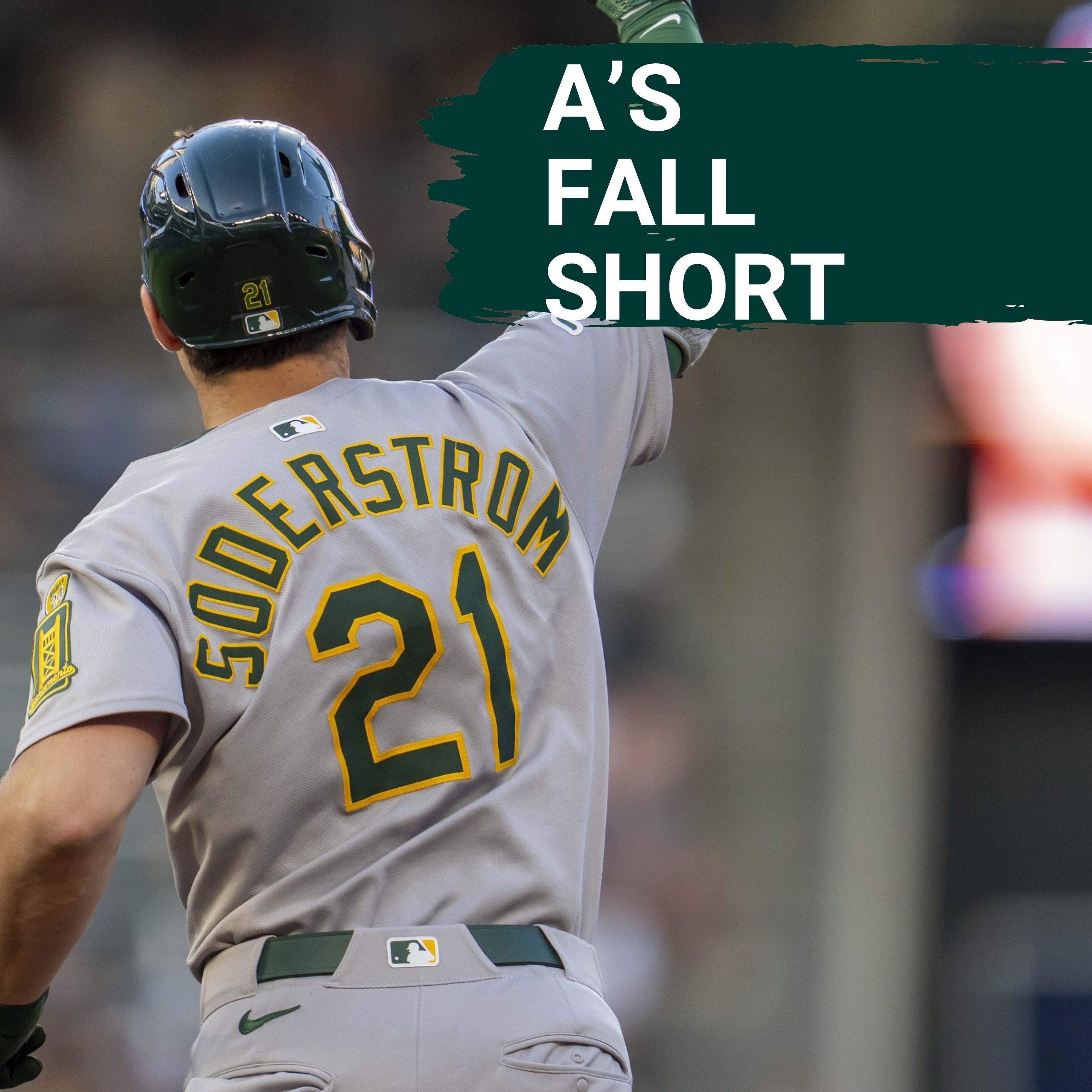 A'S FALL SHORT: Soderstrom’s Blast Not Enough in 7-4 Loss to Rays