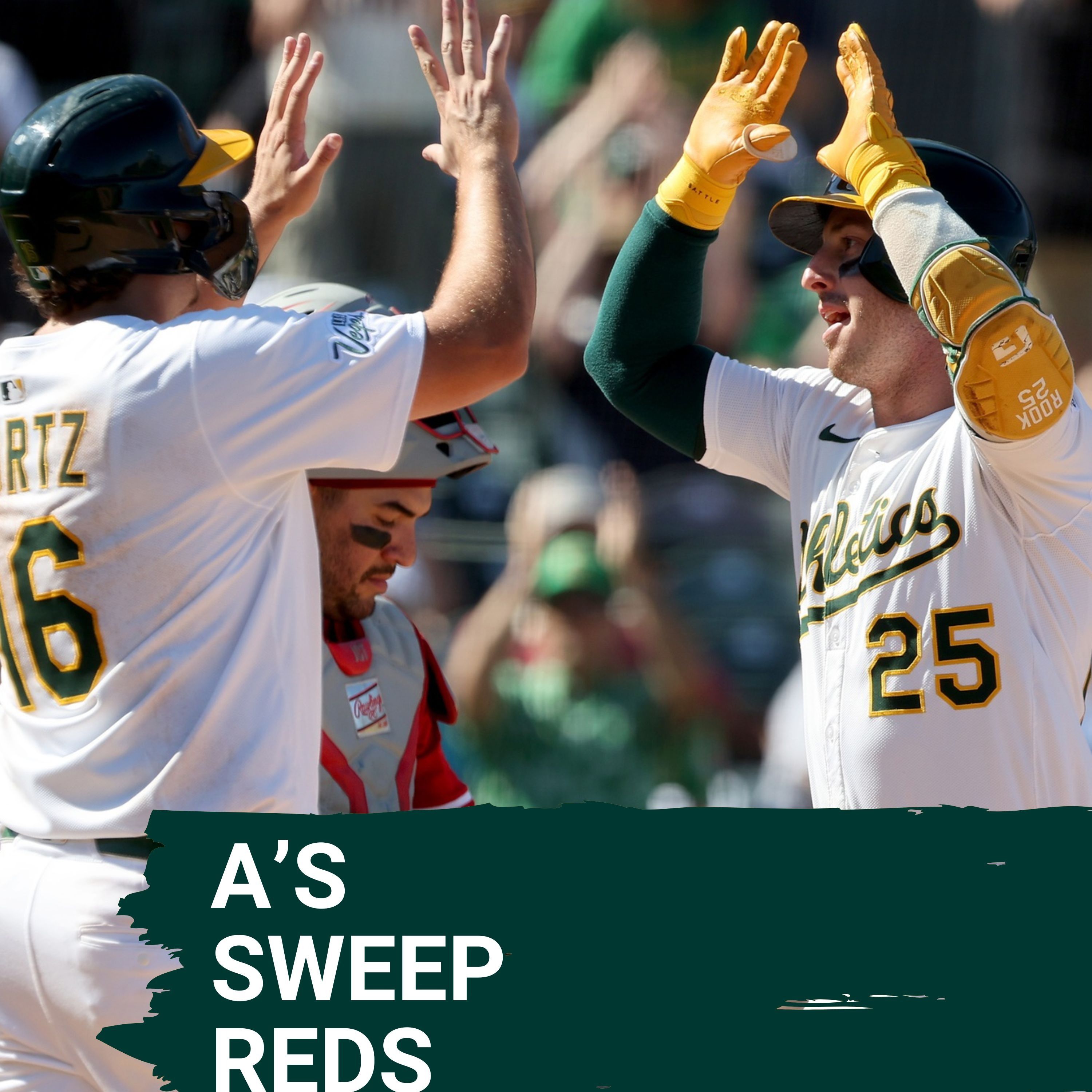 SWEPT AWAY: The A’s SWEEP the Reds, 7-4 Thunder at Home