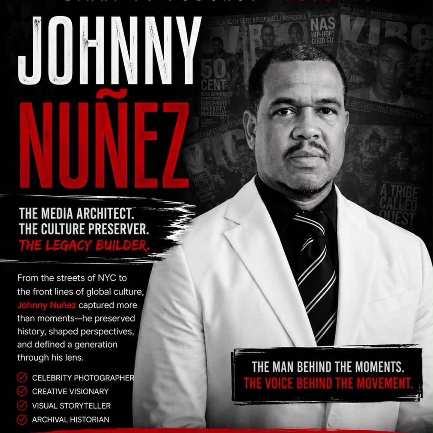 Johnny Nuñez “Mount Rushmore of Media” Series episode artwork