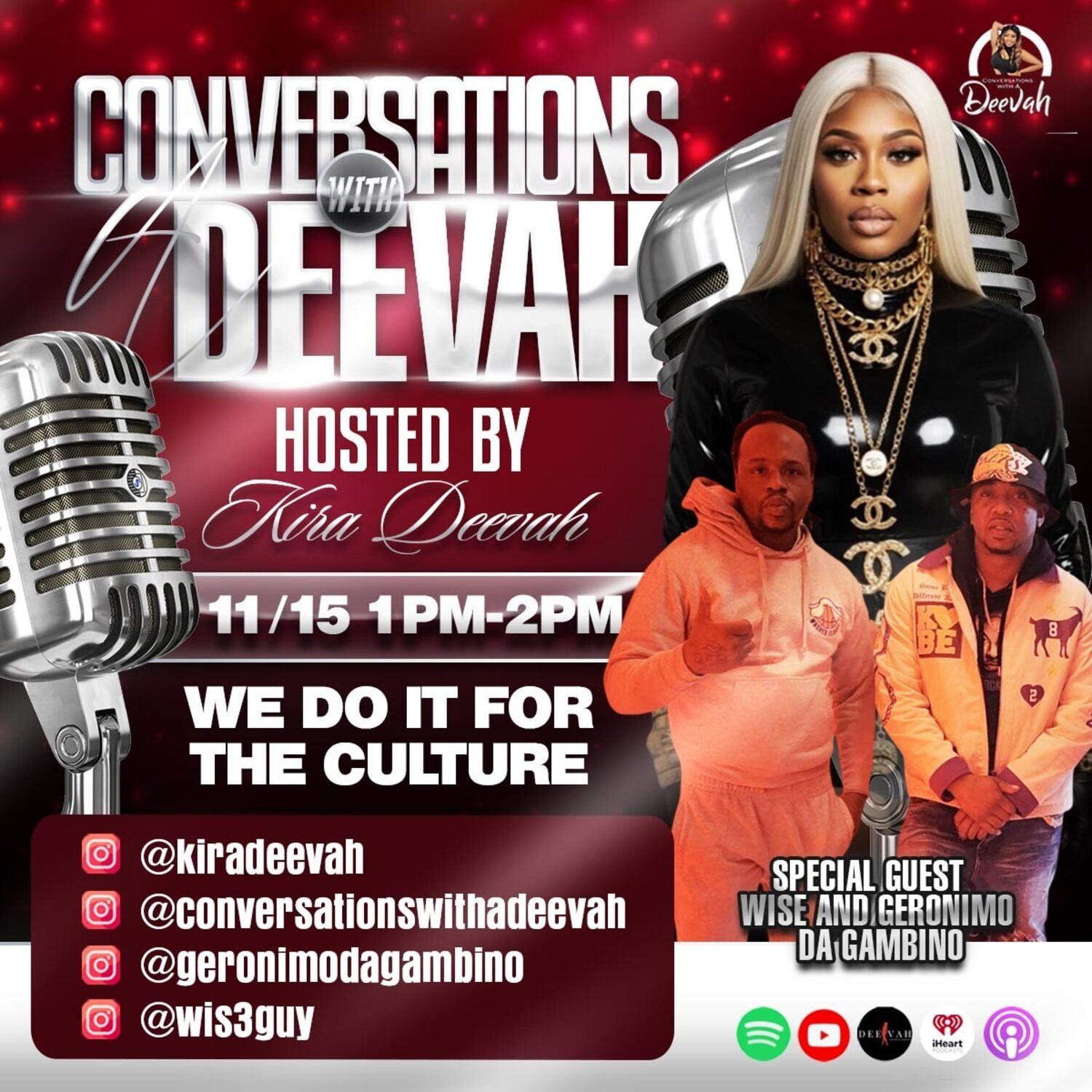 Kira Deevah interviews Wise & Geronimo Da Gambino episode artwork