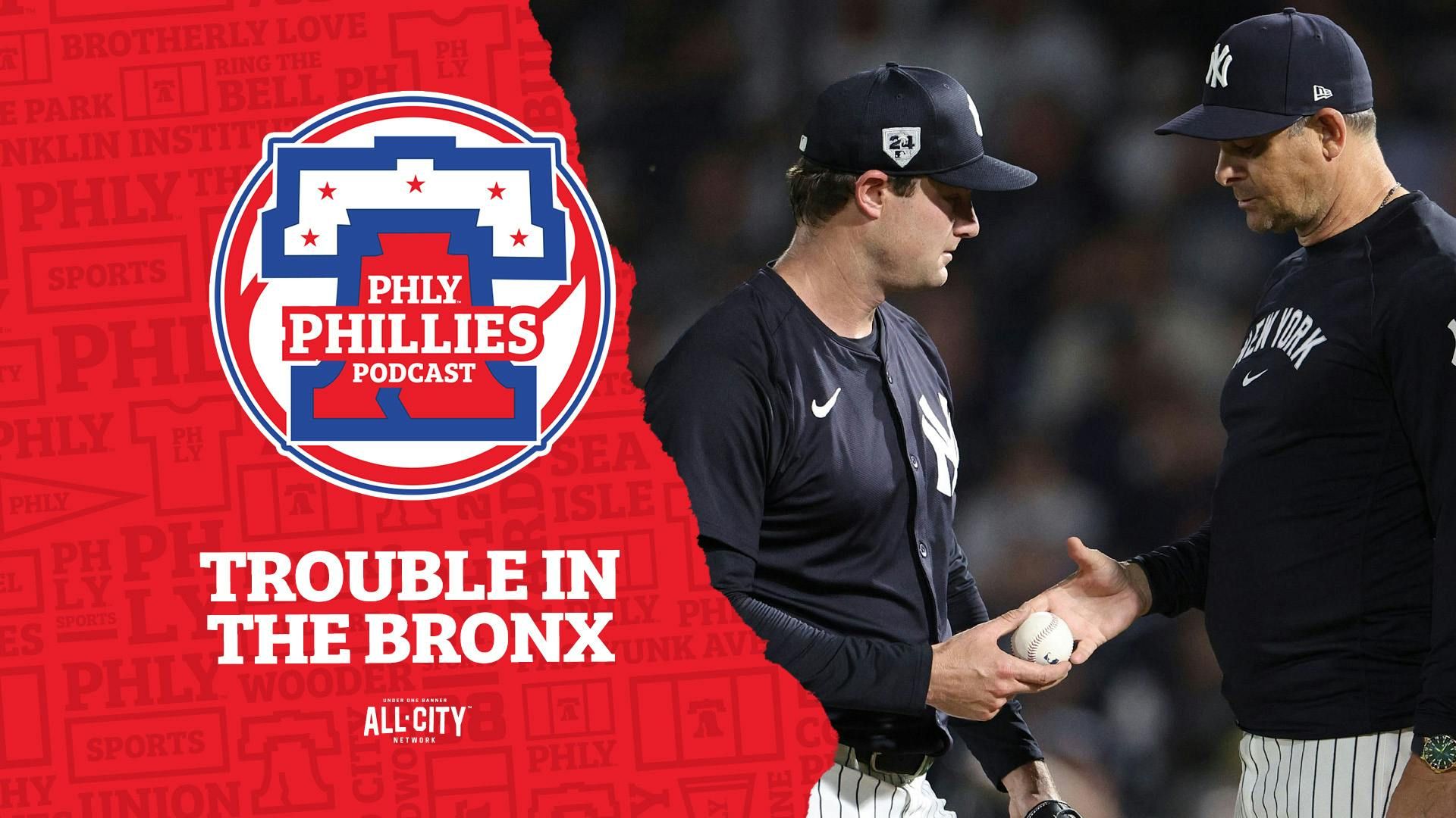 PHLY Phillies Podcast | Trouble in The Bronx? Gerrit Cole, Dylan Cease & New York Yankees news | Top Phillies 1B