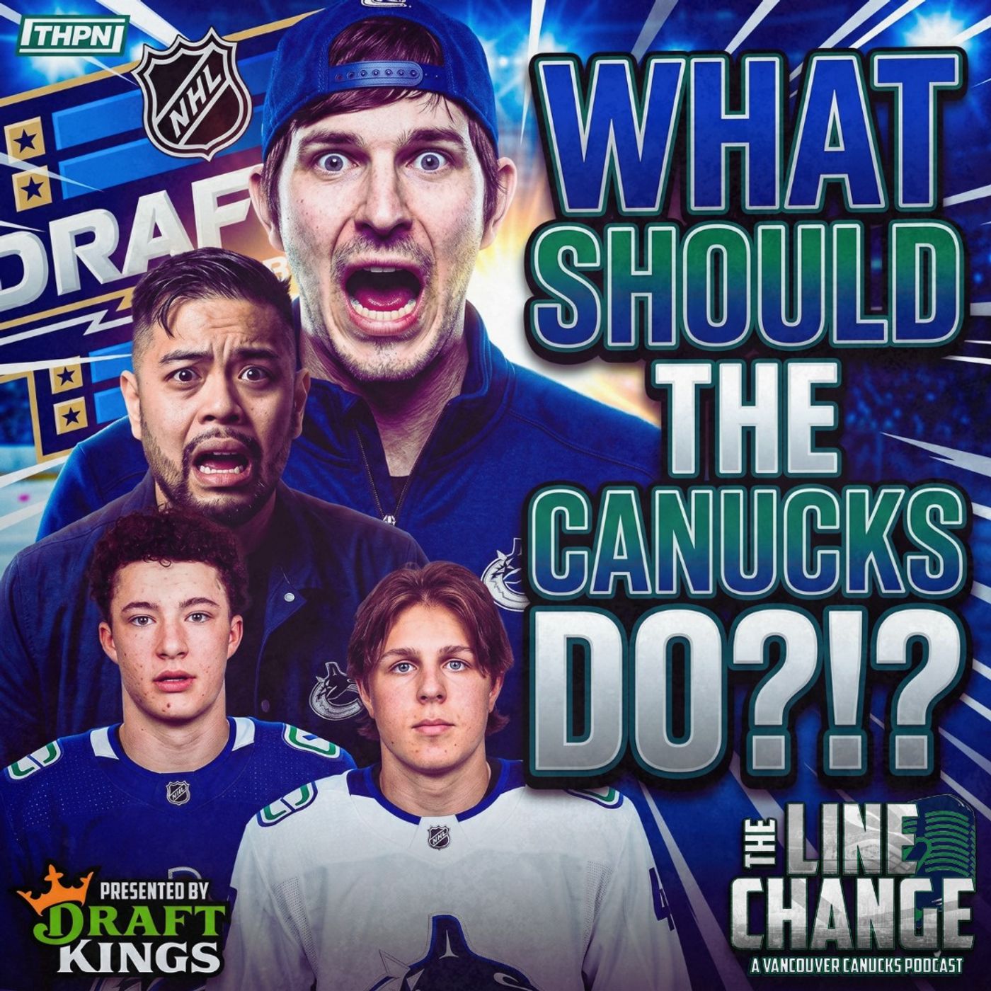 The Line Change Podcast: Episode 544 - The Canucks' IMPOSSIBLE Choice at 3rd Overall! Stenberg vs. Malhotra with Special Guest Ryan Ventura episode artwork
