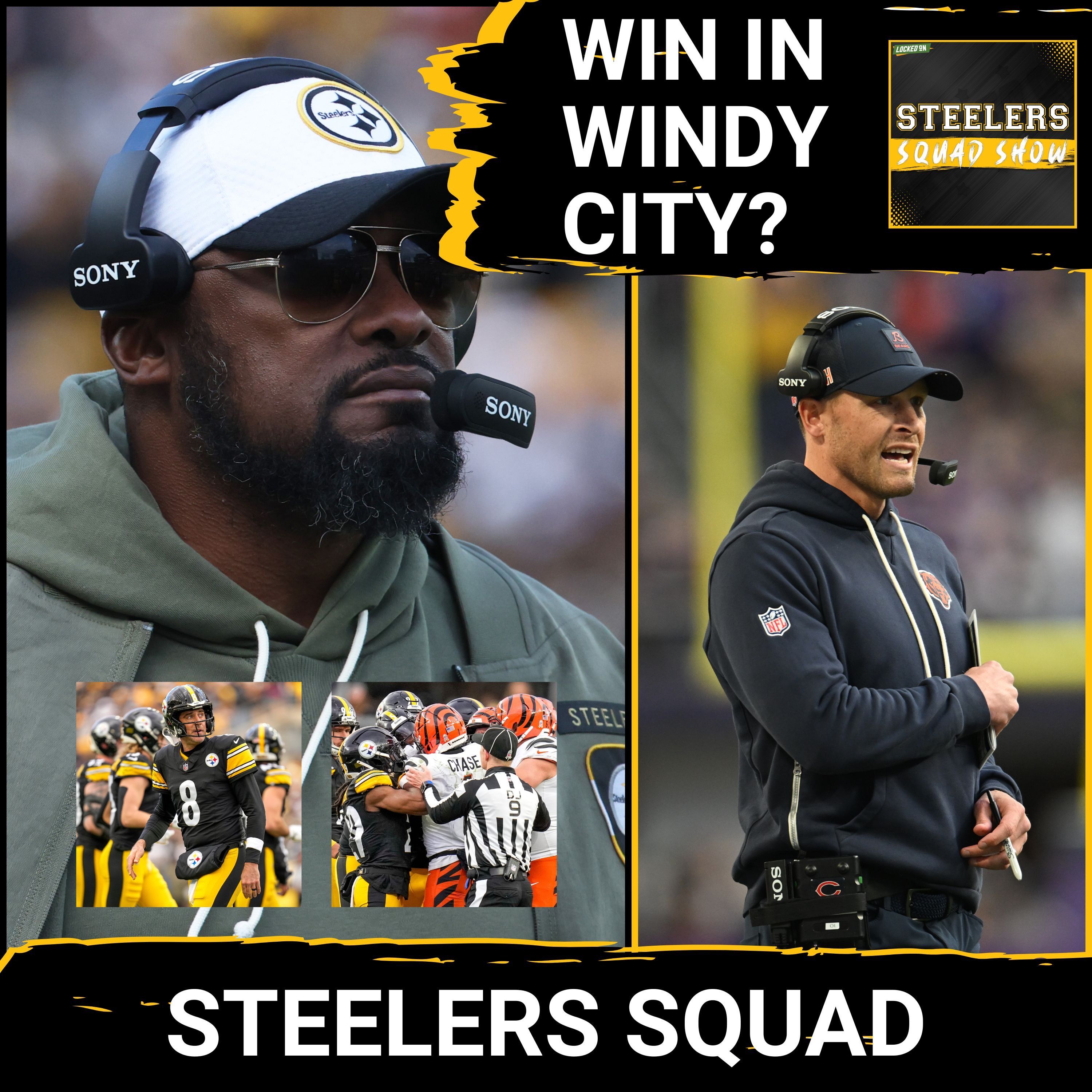 STEELERS SQUAD SHOW: Chase SPIT Fallout, Rodgers HURT & BEARS Preview!