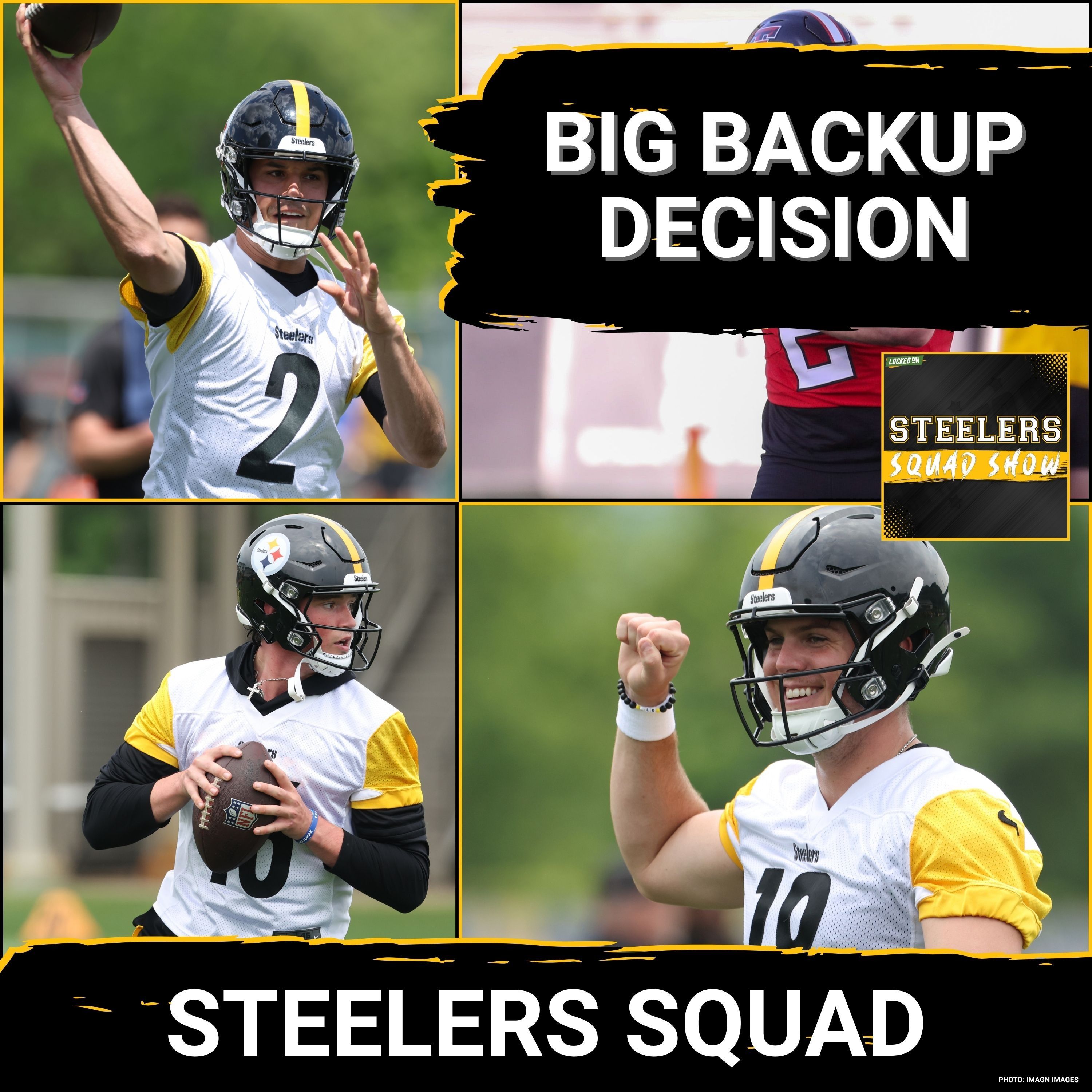 STEELERS SQUAD SHOW: Rudolph Favored for QB2? Would Pittsburgh Draft Gambling QB? episode artwork