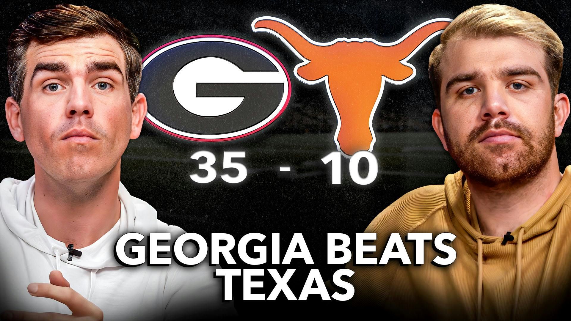 Georgia DESTROYS Texas Instant Reaction | Can Texas Make the CFP?