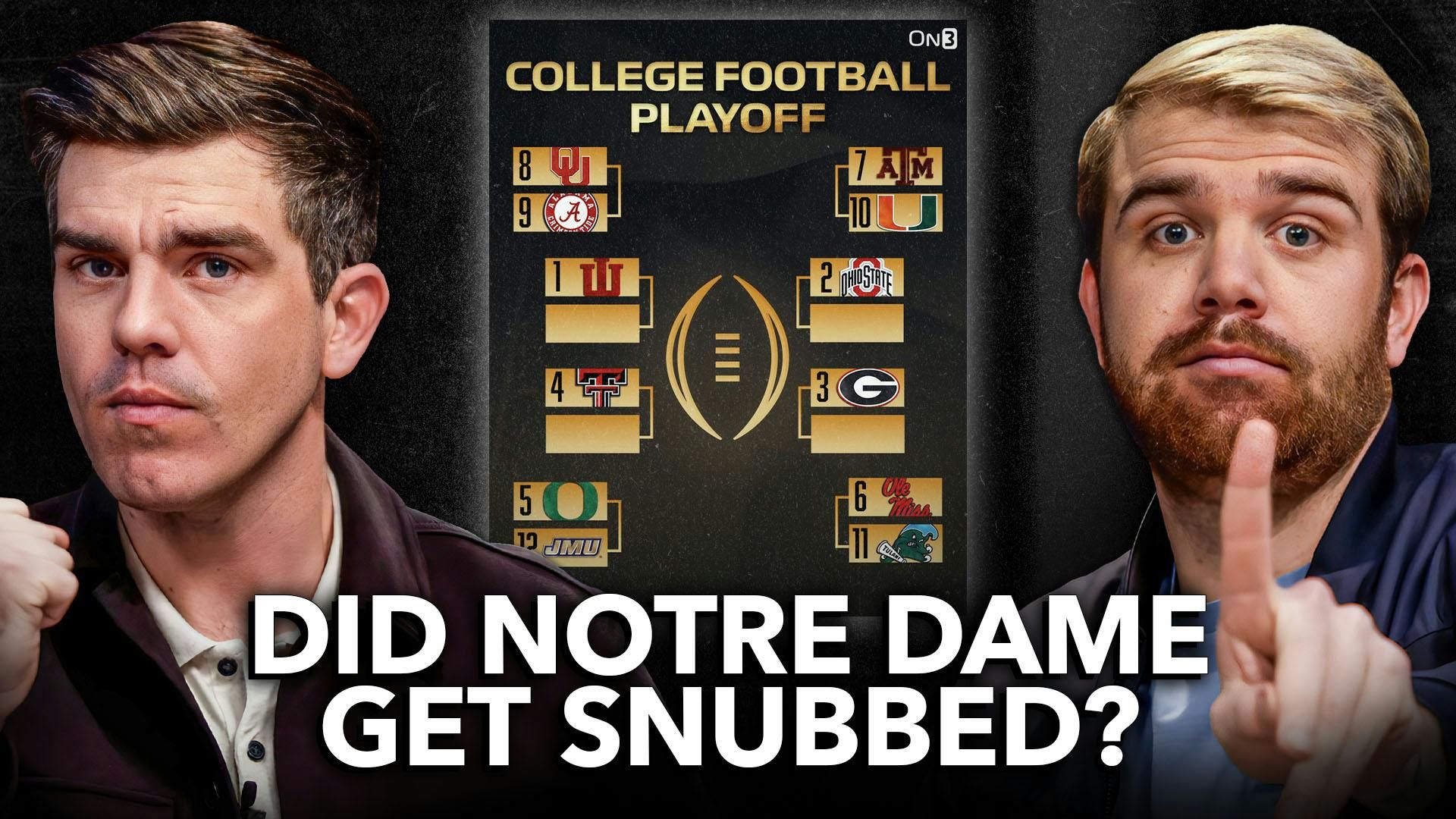 BREAKING: Final College Football Playoff Bracket Reaction | Miami Jumps Notre Dame