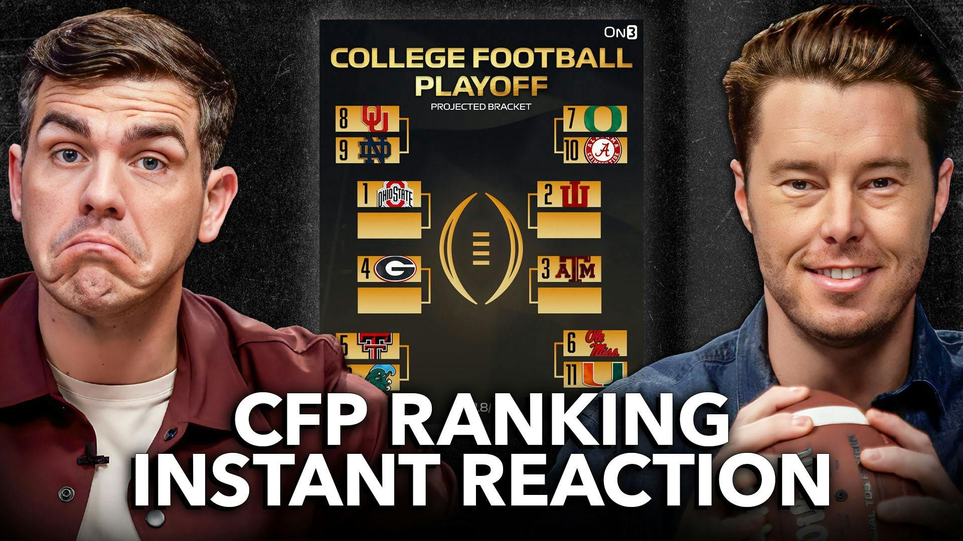 BREAKING: New College Football Playoff Ranking INSTANT REACTION | Crain & Company