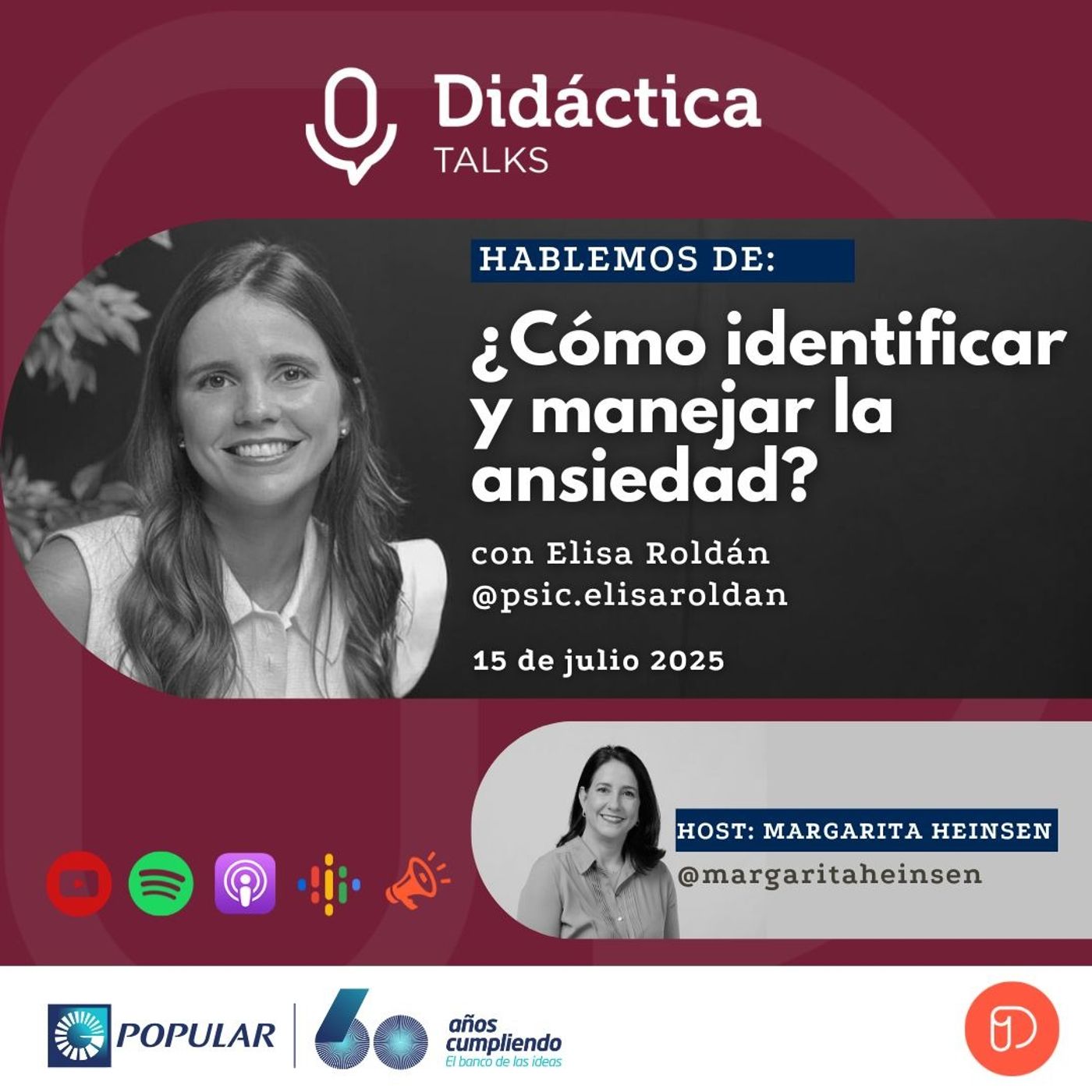 ¿Cómo identificar y manejar la ansiedad? – Elisa Roldan