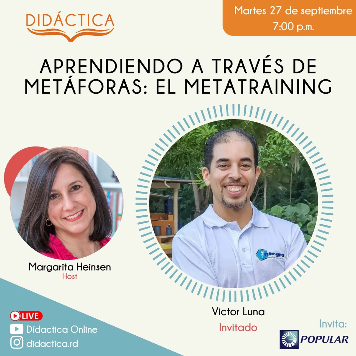 Aprendiendo a través de metáforas: el metatraining - Victor Luna episode artwork
