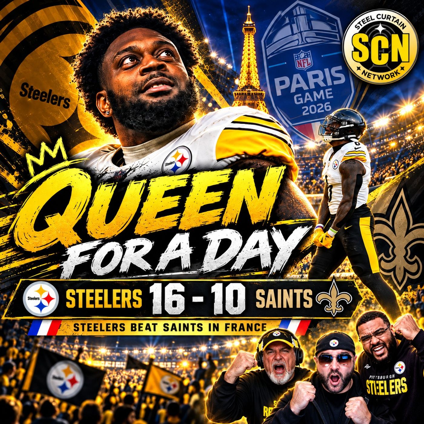 Steelers Hangover: QUEEN FOR A DAY!  Patrick Queen Shines as Steelers Beat Saints 16-10 in Paris