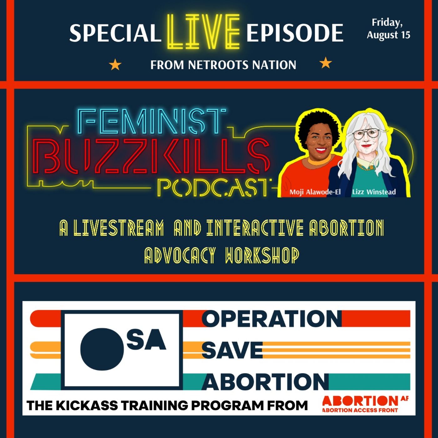 Operation Save Abortion at Netroots Nation 2025 With Abortion Access Front
