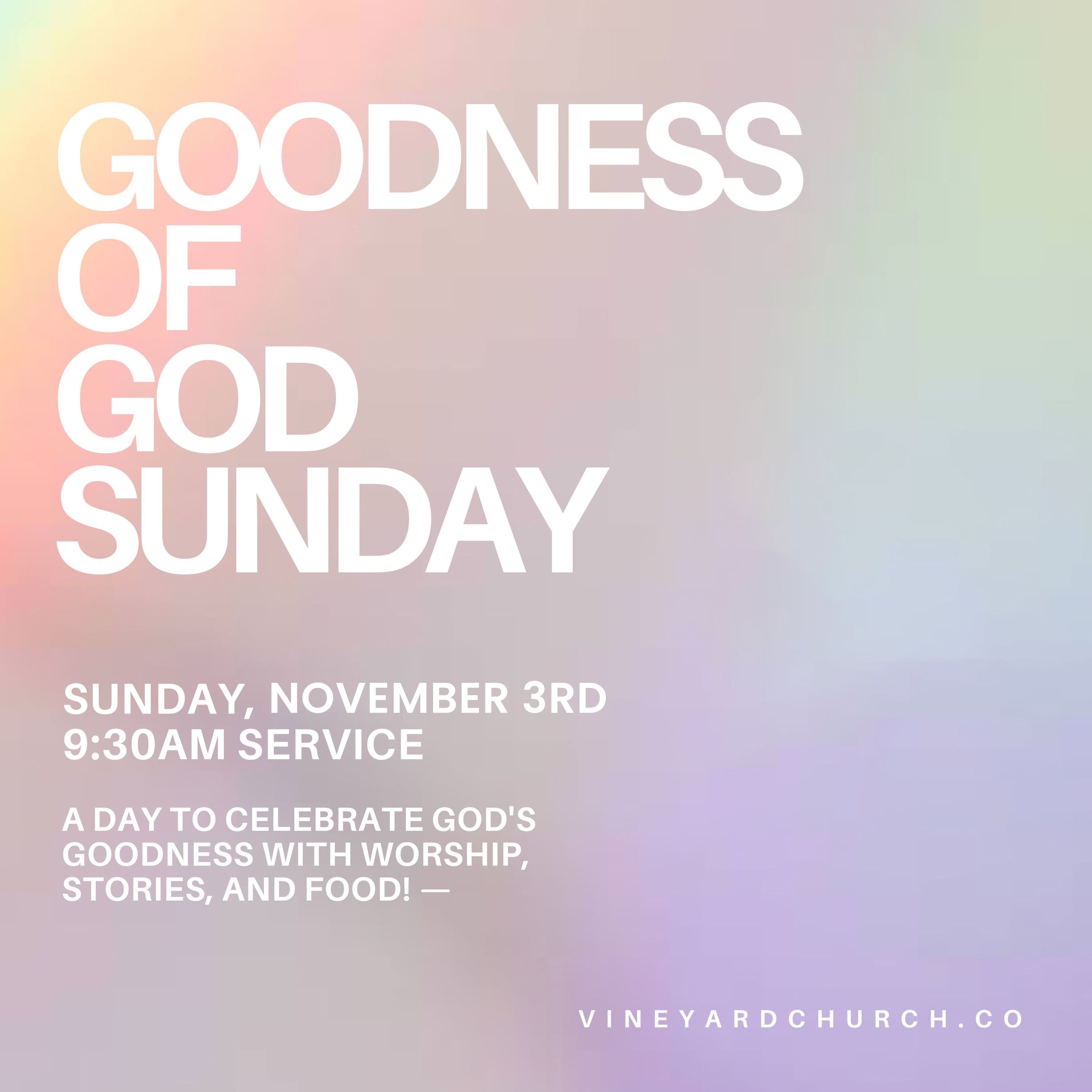 Goodness of God Sunday — A Collection of Stories episode artwork