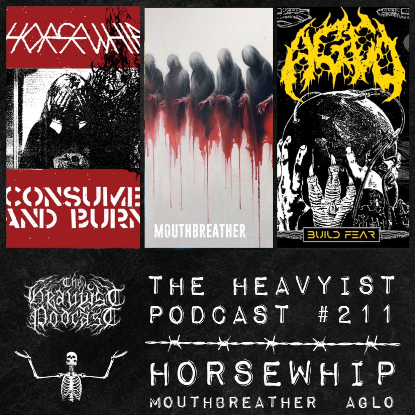The Heavyist #211 Horsewhip / Mouthbreather / Aglo episode artwork
