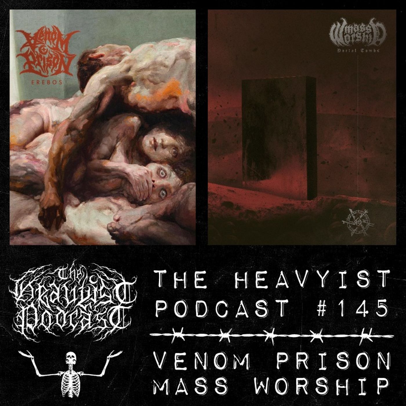 The Heavyist #145 Venom Prison / Mass Worship episode artwork