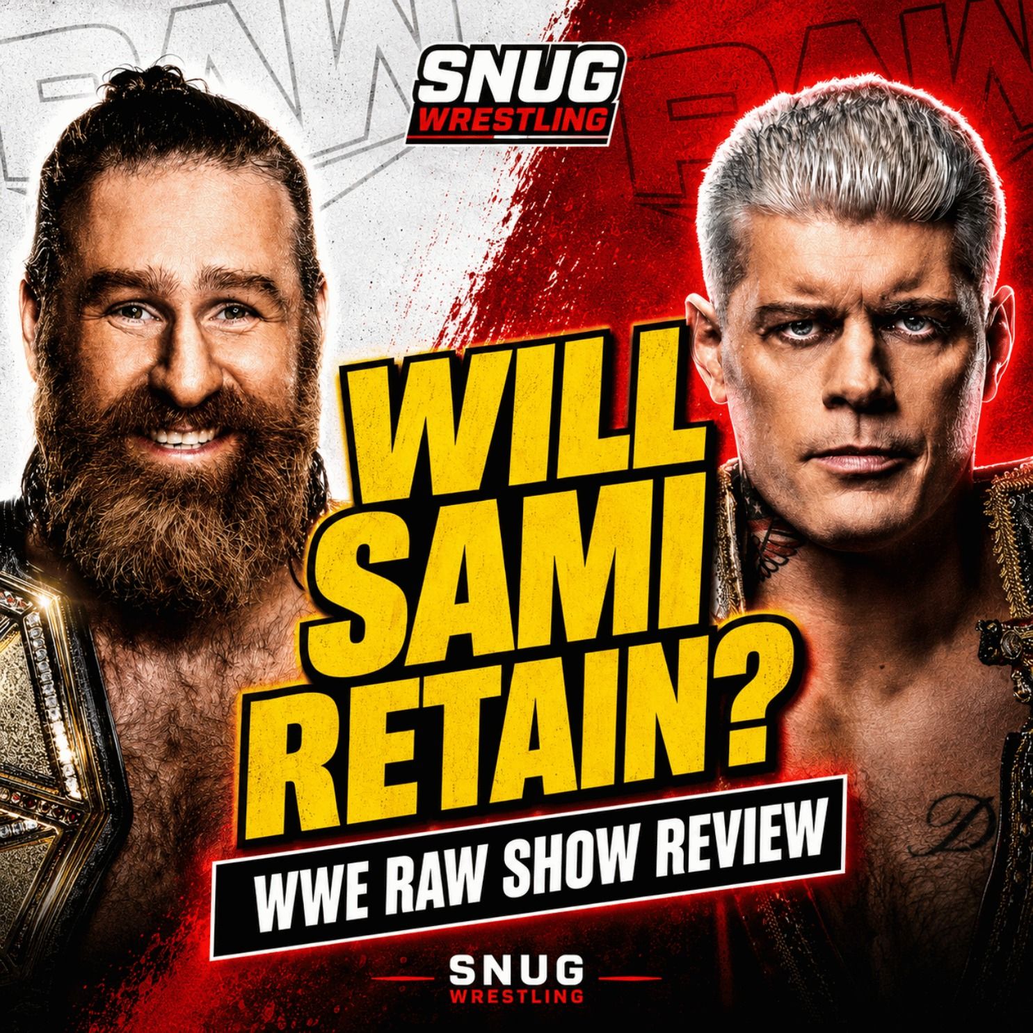WWE Raw Review: Sami Zayn vs Cody Rhodes WWE Title Match, Seth Rollins, Oba Femi & More episode artwork