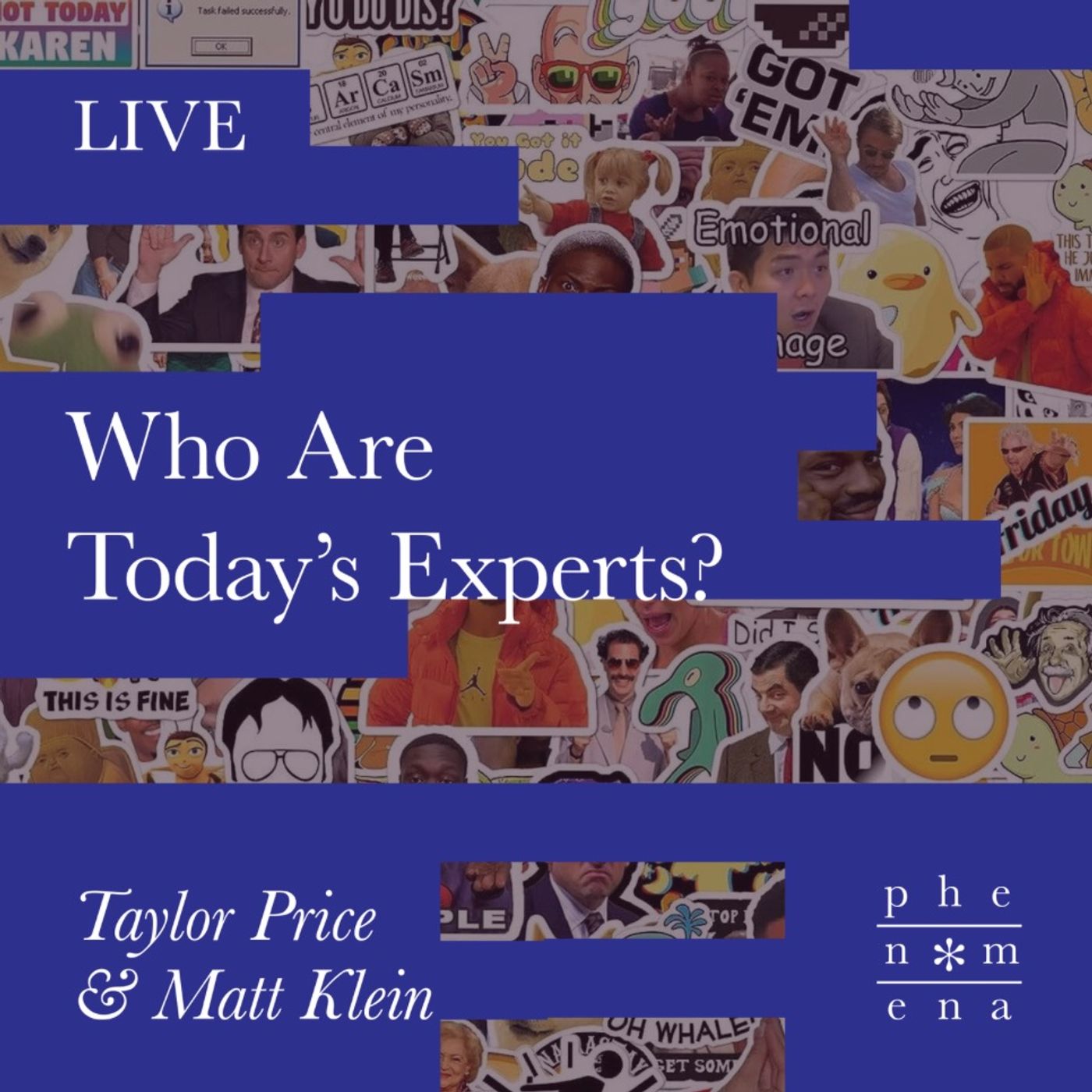 Who are today's experts? – LIVE