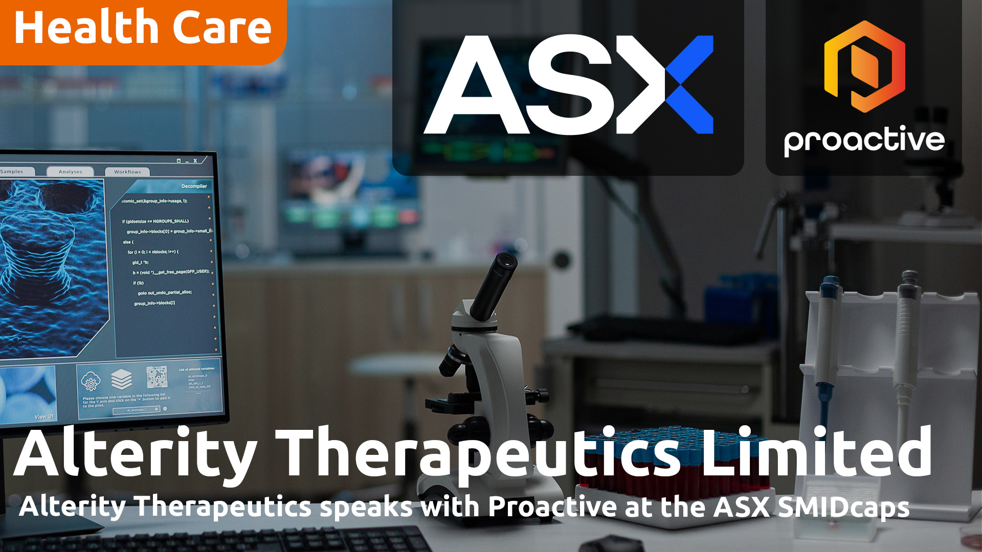 Alterity Therapeutics CEO speaks with Proactive at the ASX SMIDcaps Conference