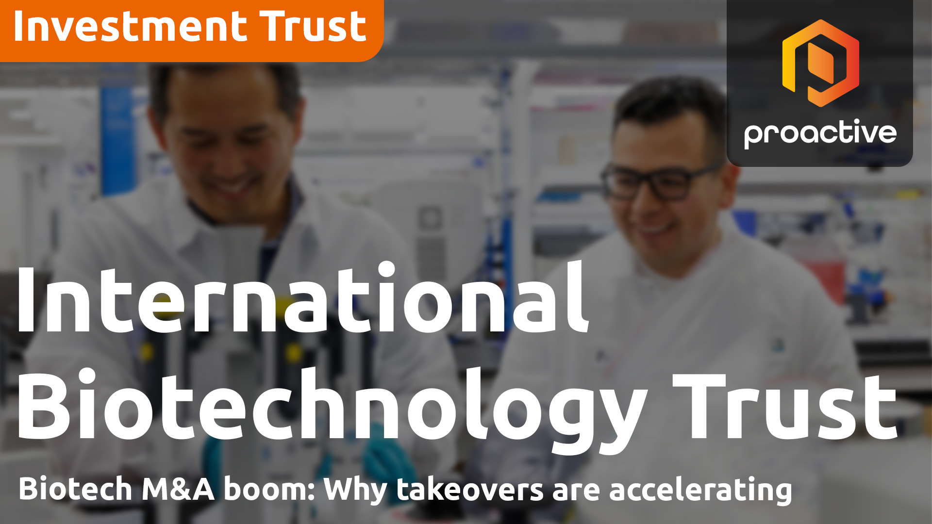 IBT portfolio manager: biotech M&A boom set to continue as big pharma hunts