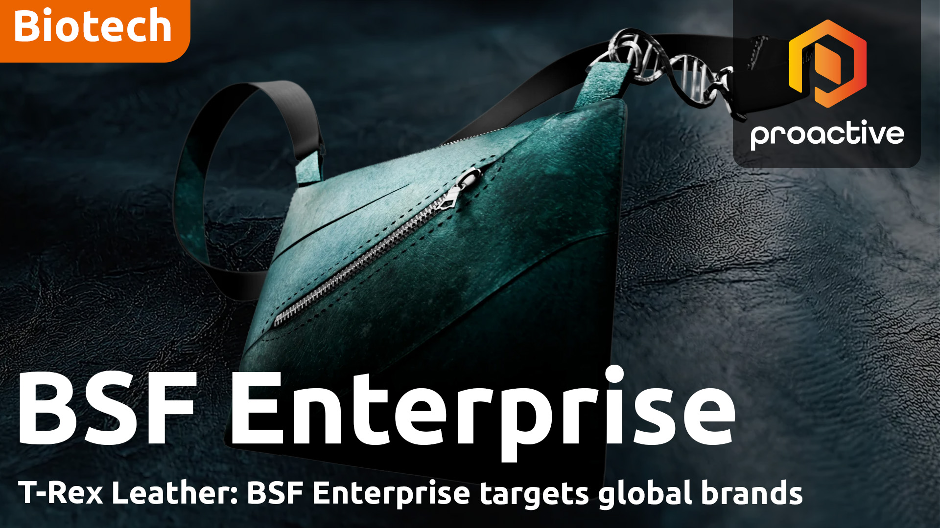 BSF Enterprise CEO on T-Rex leather, AI-driven biology and commercial opportunities