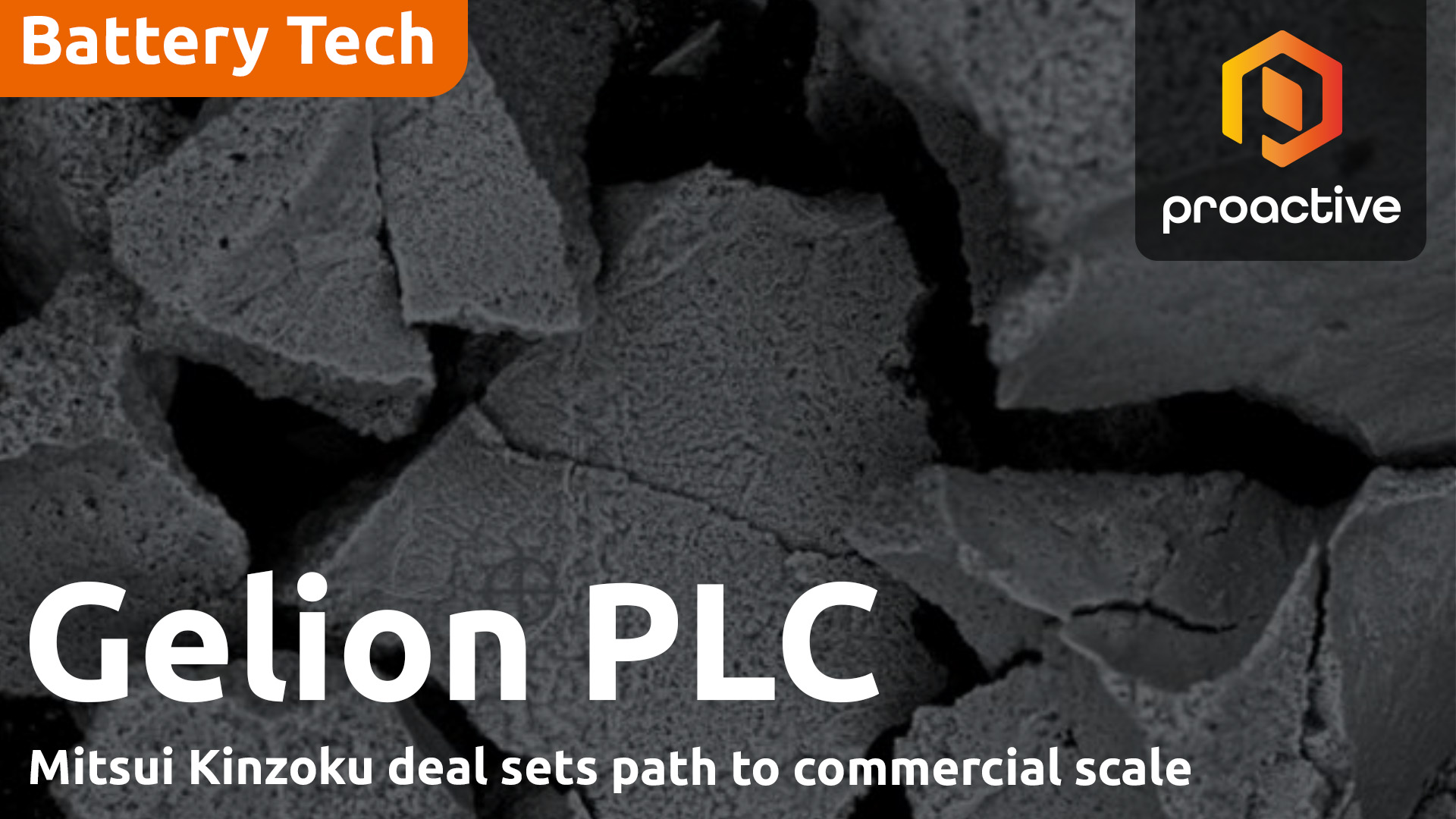 Gelion CEO says £2m Mitsui Kinzoku deal will help develop and scale up sulfur battery tech