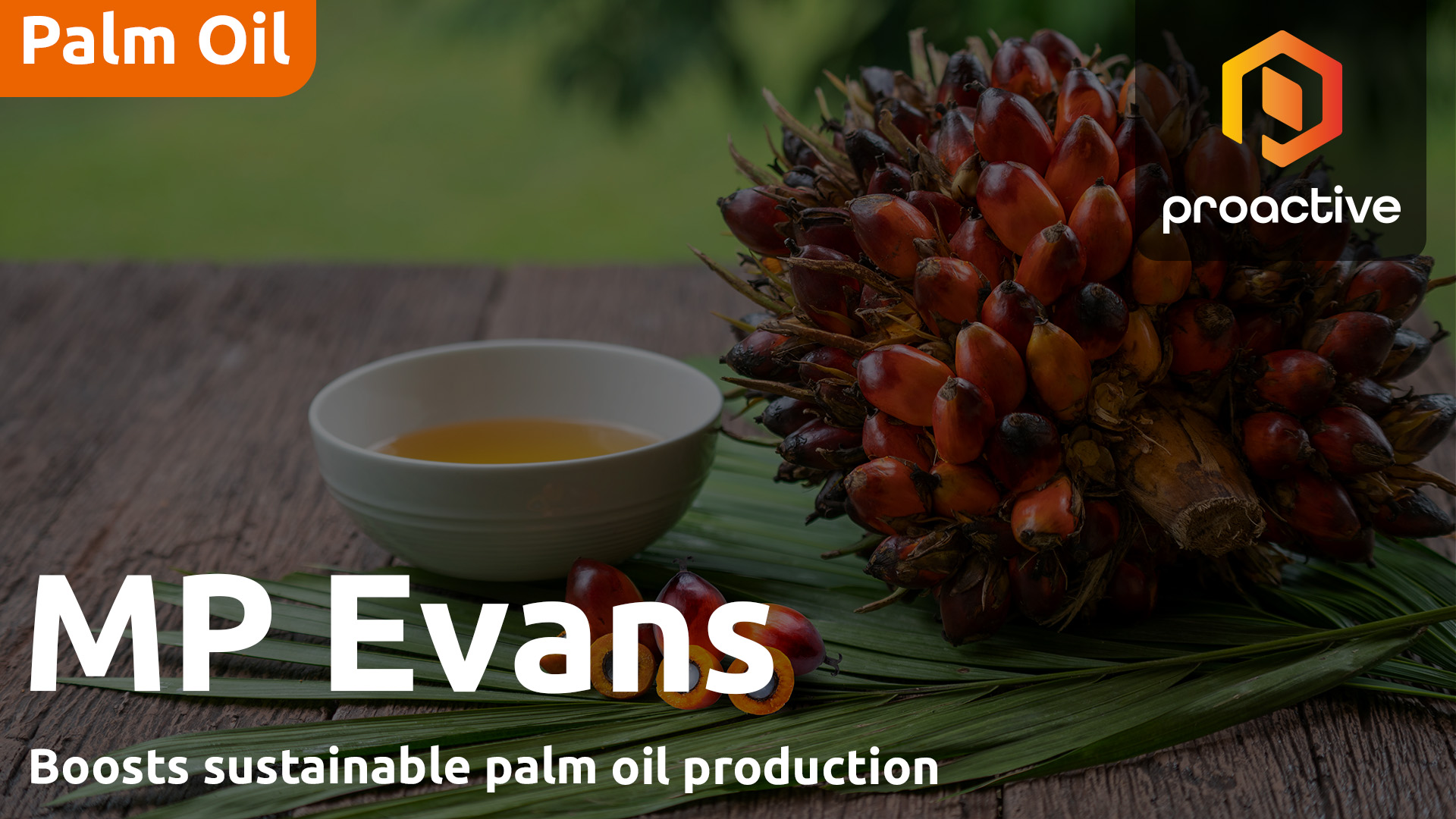 MP Evans CEO on halving carbon emissions while growing sustainable palm oil