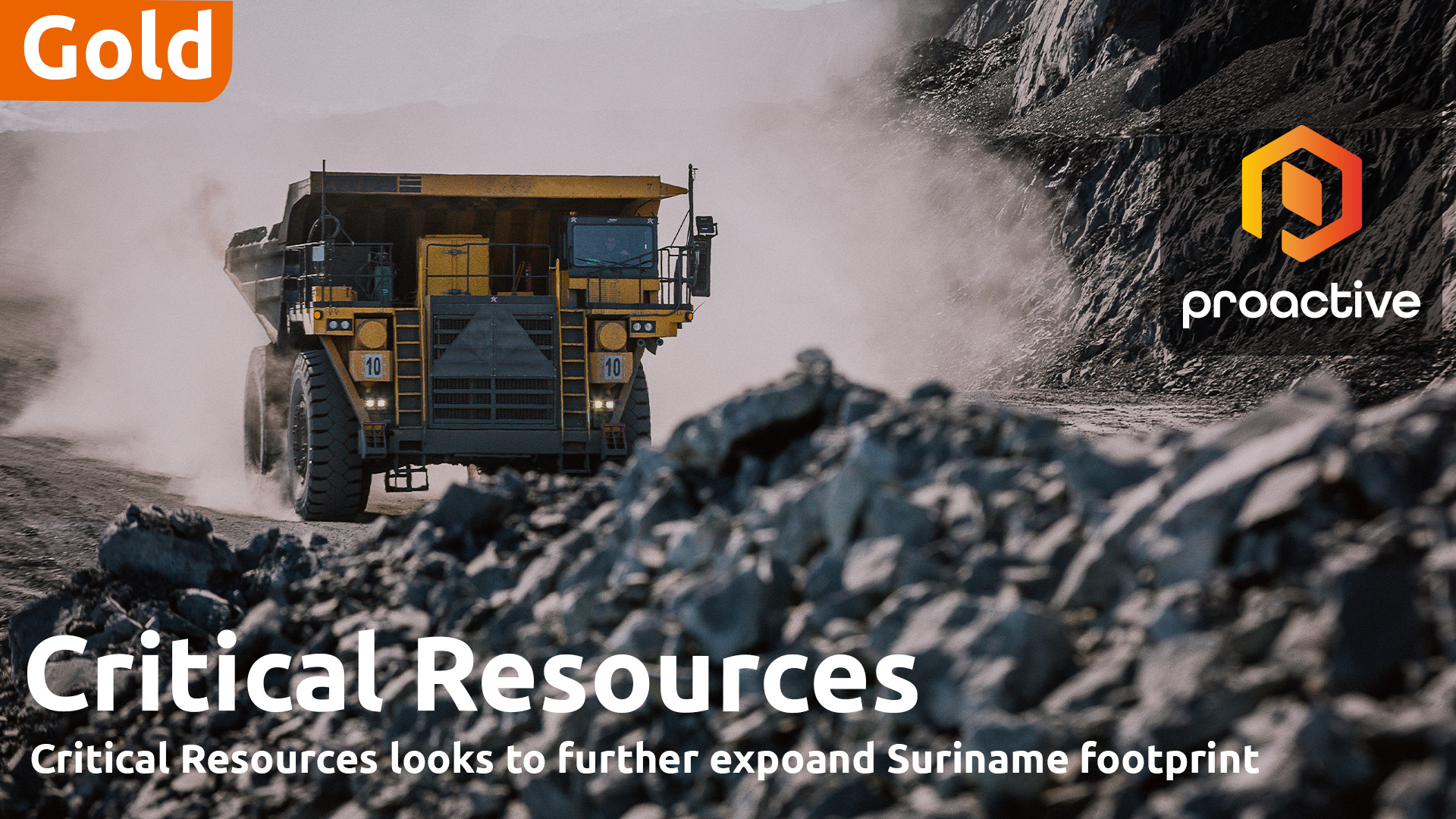 Critical Resources targets more gold opportunity in Suriname