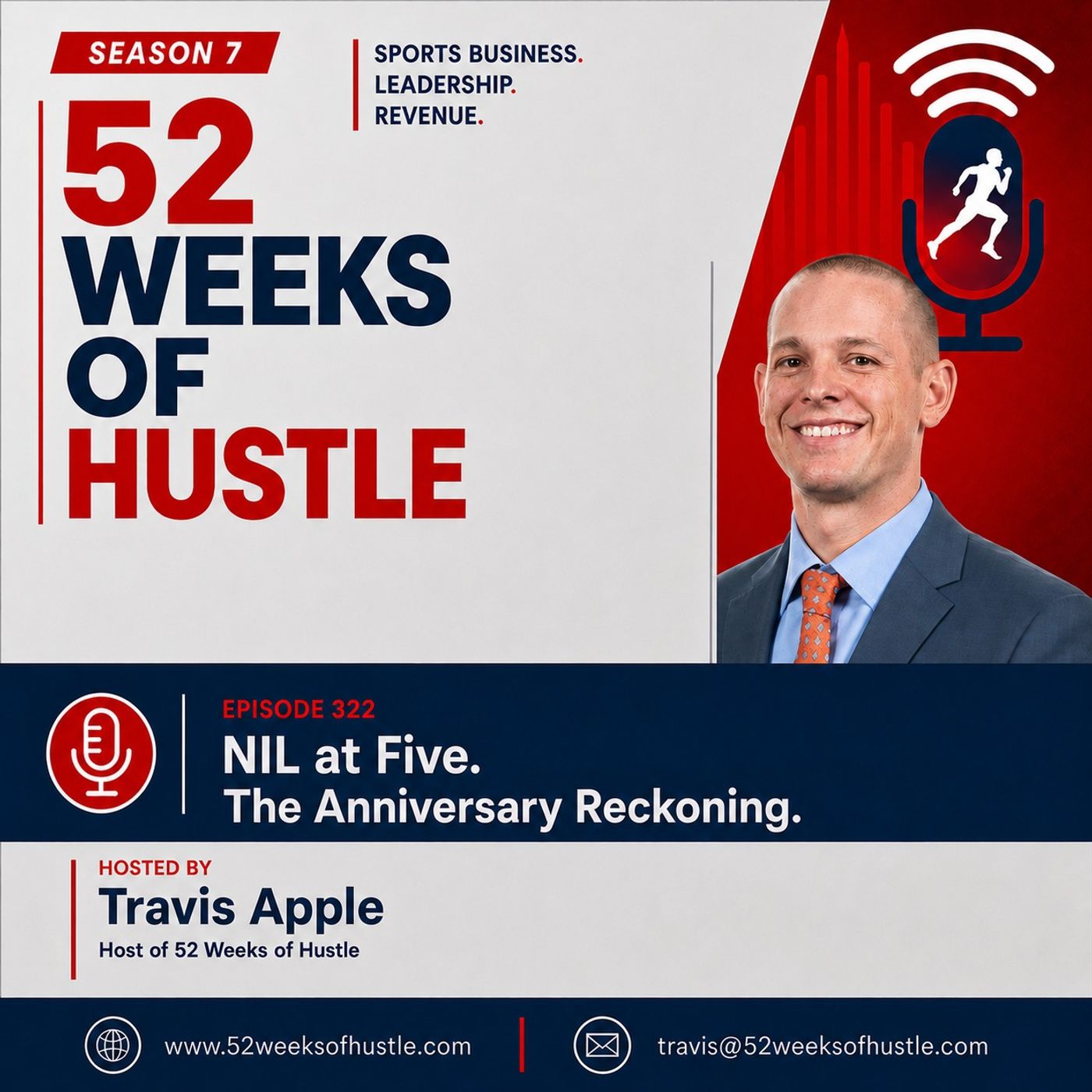 52 Weeks of Hustle - NIL at Five - The Anniversary Reckoning episode artwork