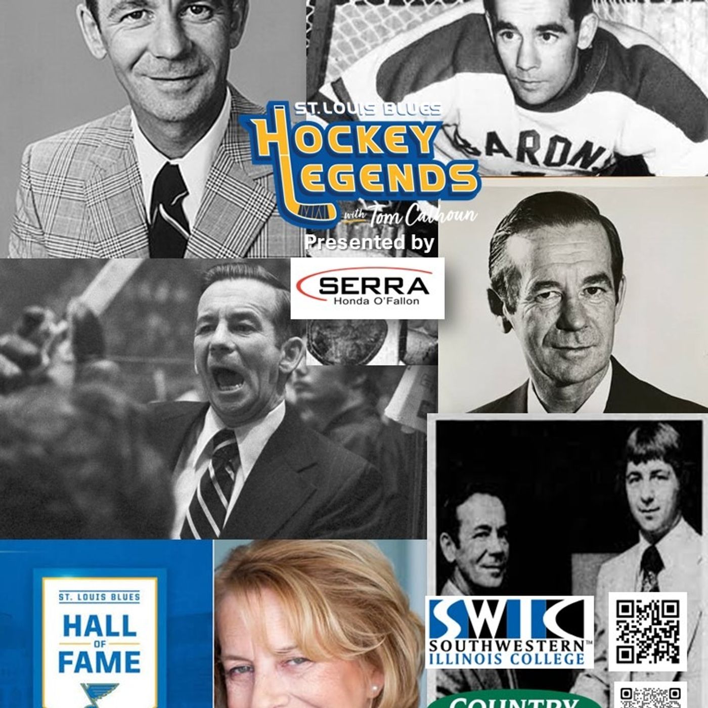 Hockey Hall-of-Famer Emile "The Cat" Francis w/Susie Mathieu