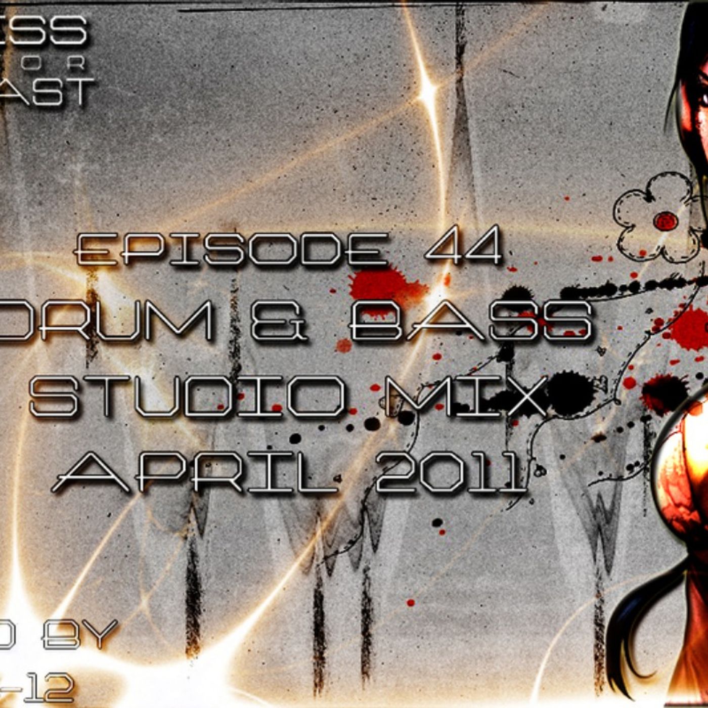 Stress Factor Podcast 044 - DJ B-12 - April 2011 Drum & Bass Studio Mix episode artwork