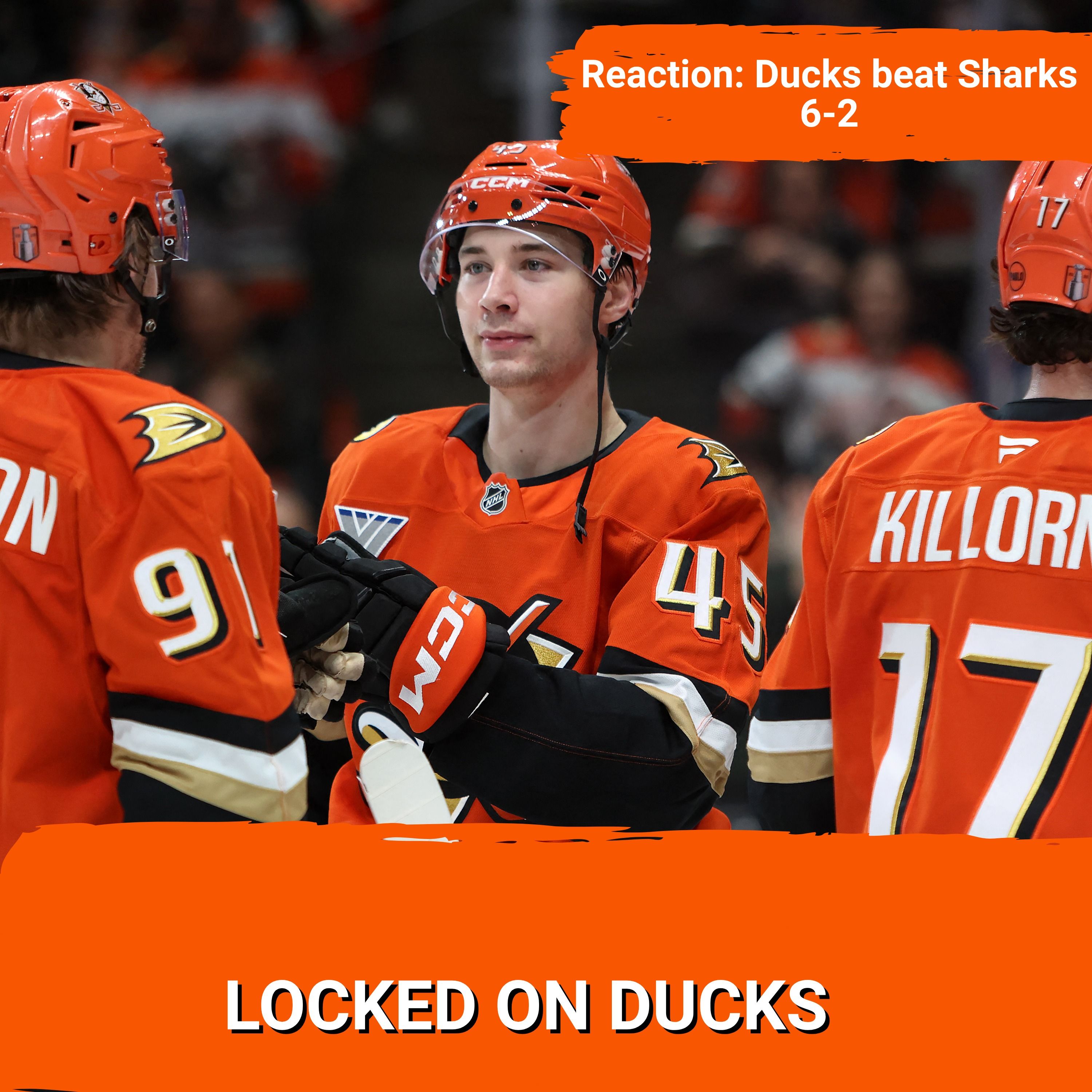 REACTION: Ducks beat Sharks 6-2 episode artwork