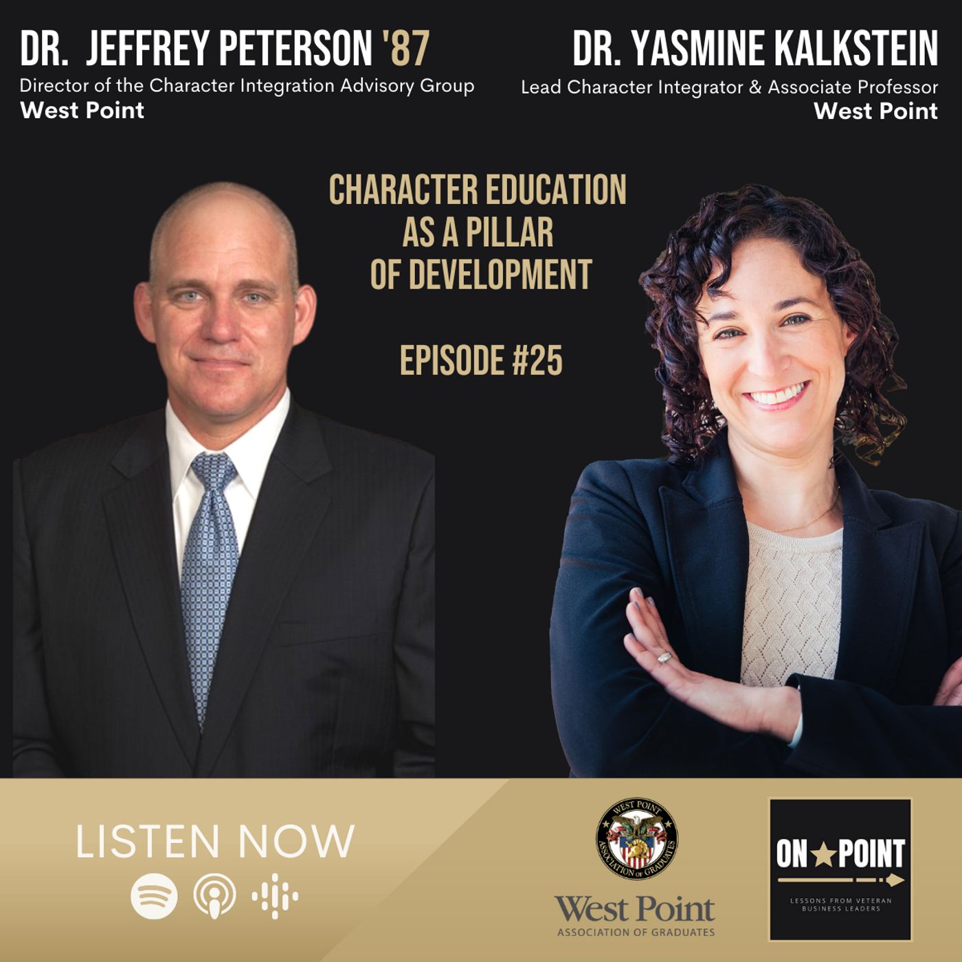 EP25 Character Education as a Pillar of Development with Dr. Jeffrey Peterson, Director of the Character Integration Advisory Group, at the United States Military Academy episode artwork