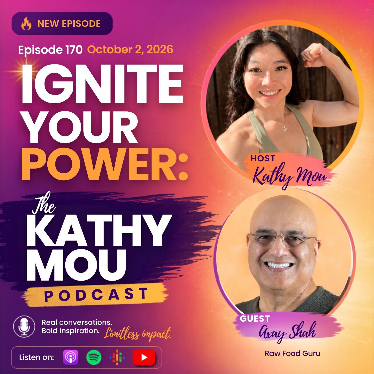 66 & Running Marathons on a Raw Food Diet?! 16 Years of 100% Raw Living with Axay Shah episode artwork
